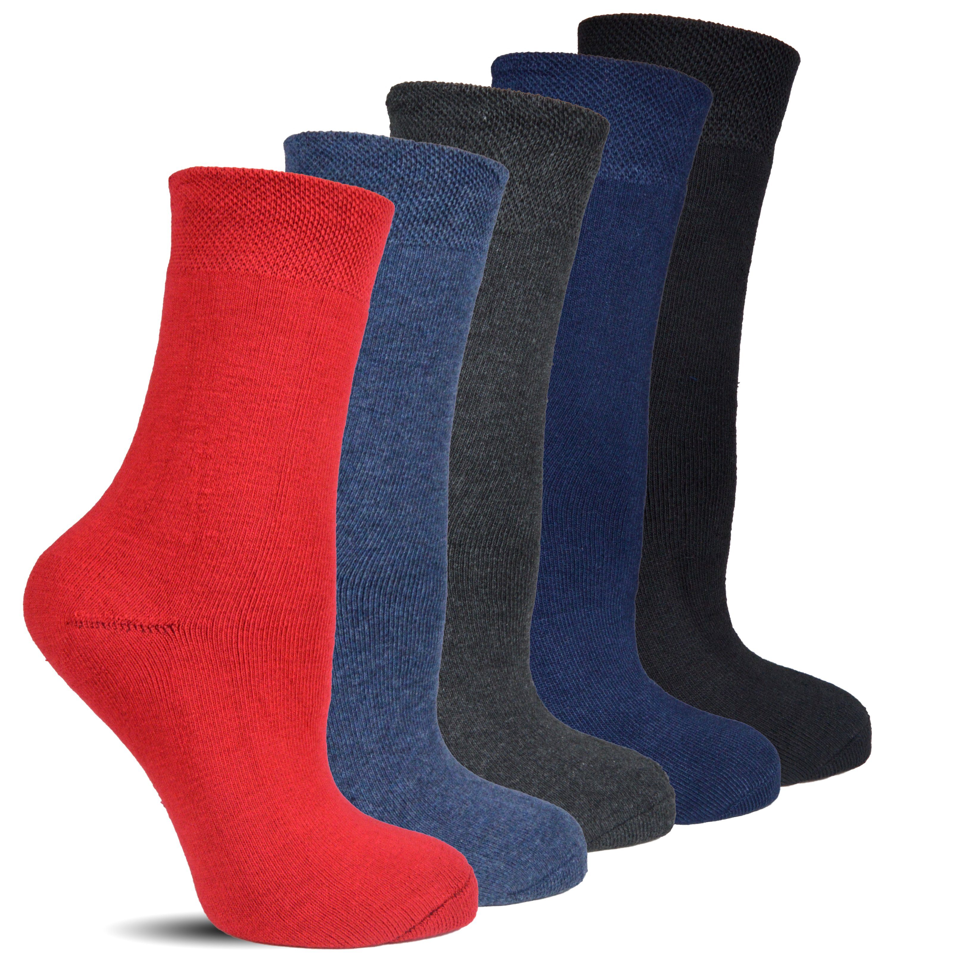 Thermosocken Wintersocken ohne Gummi für Damen