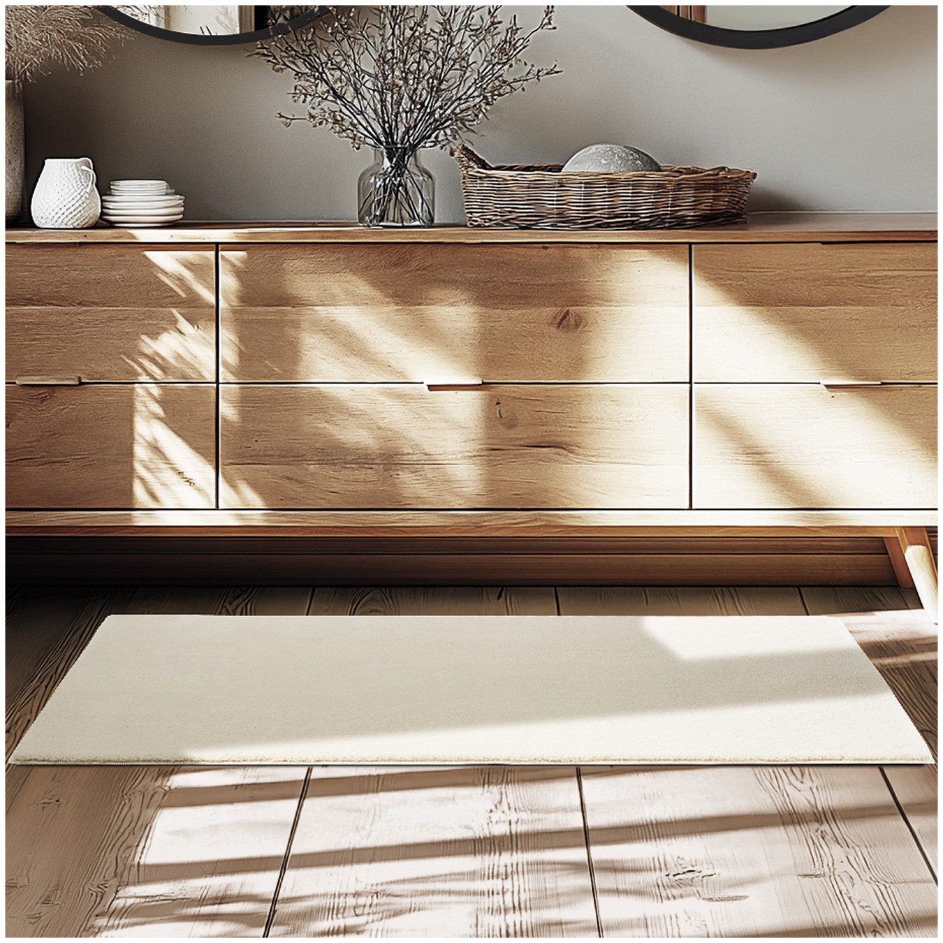 tectake Teppich Kurzflorteppich Soft Zone verschiedene Größen und Farben, R günstig online kaufen