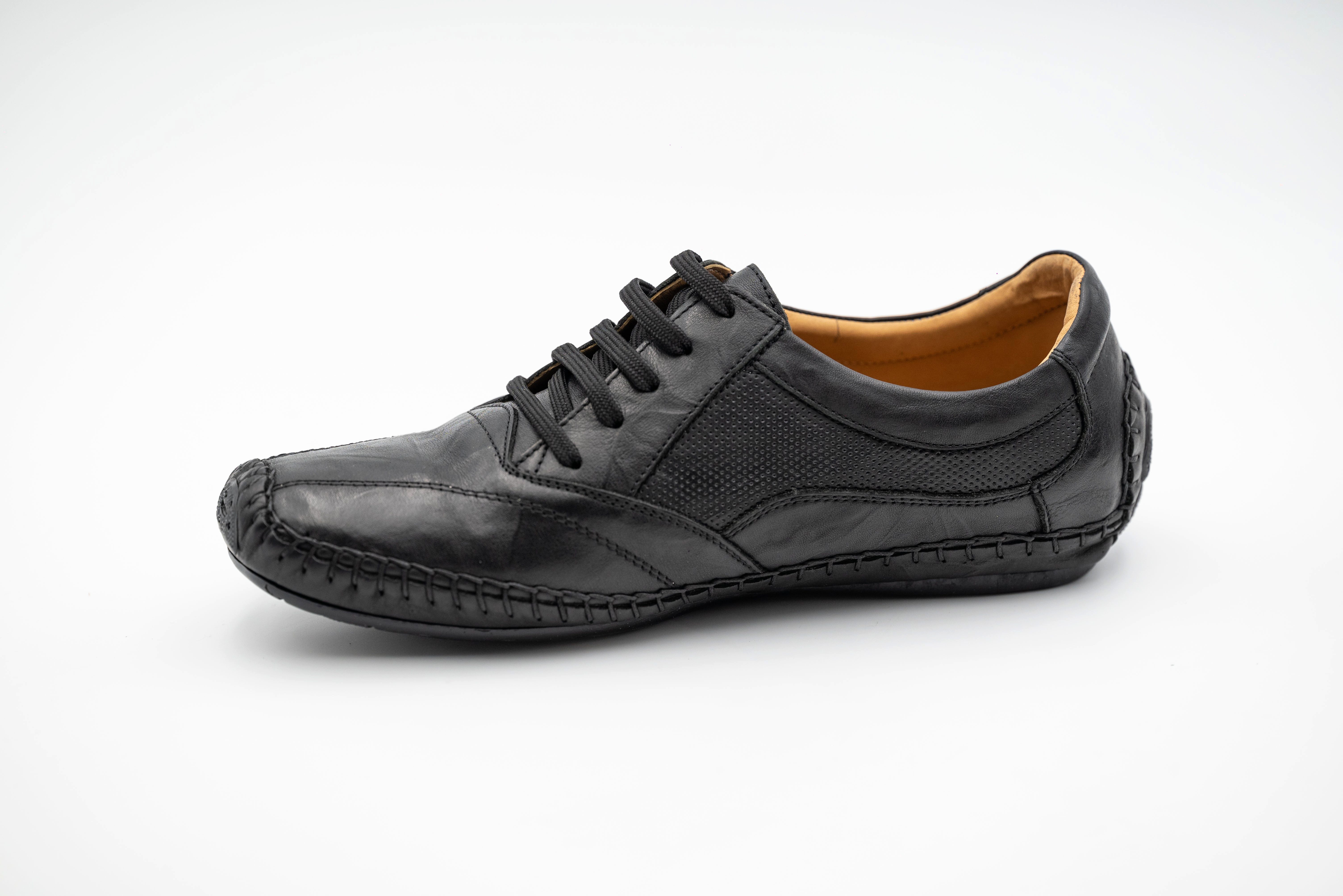 LaMarta Schwarze Lederschuhe für Männer mit günstig online kaufen