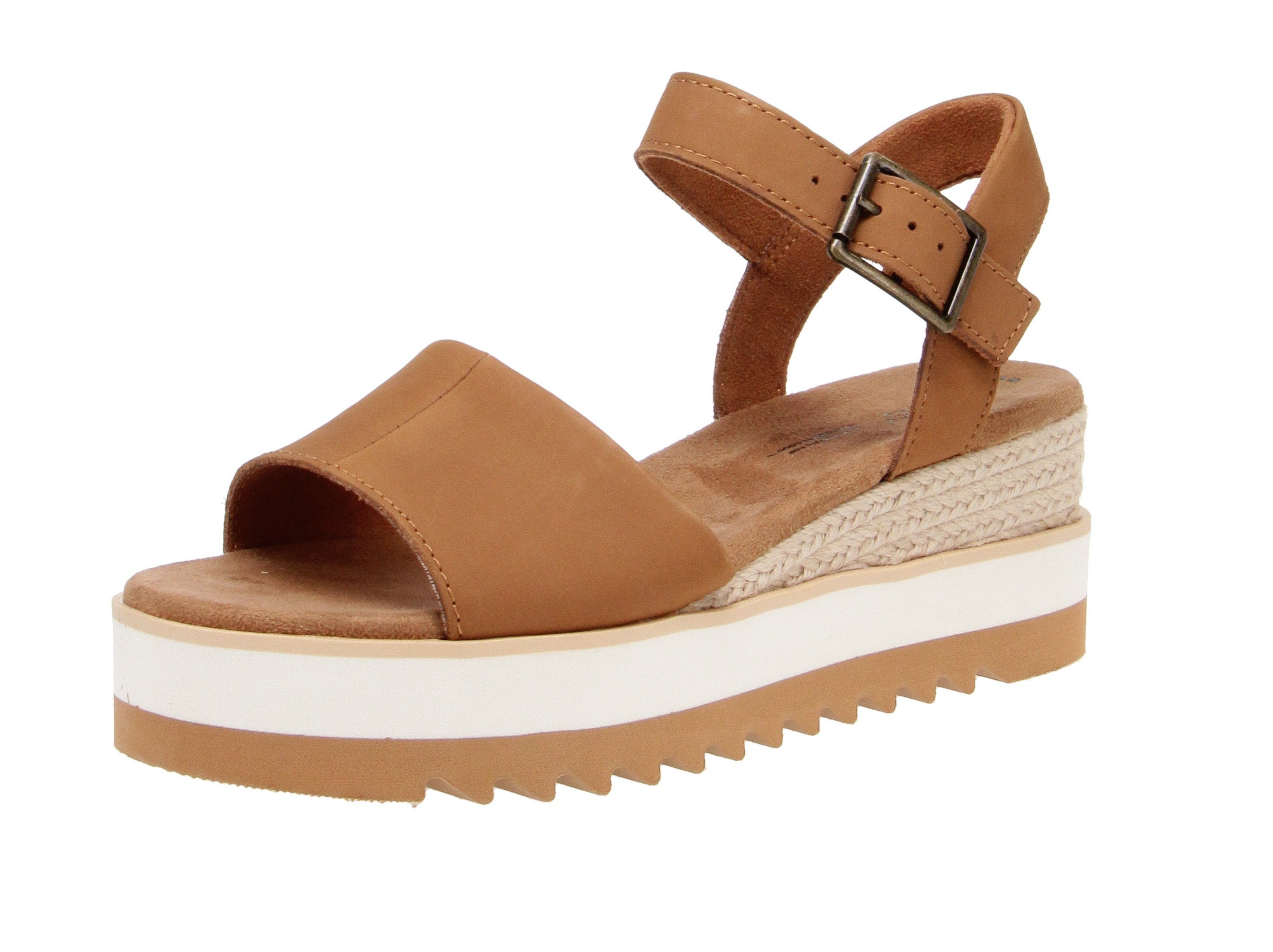TOMS Toms 10019757 Diana - Damen Schuhe Sandaletten - Tan Sandale