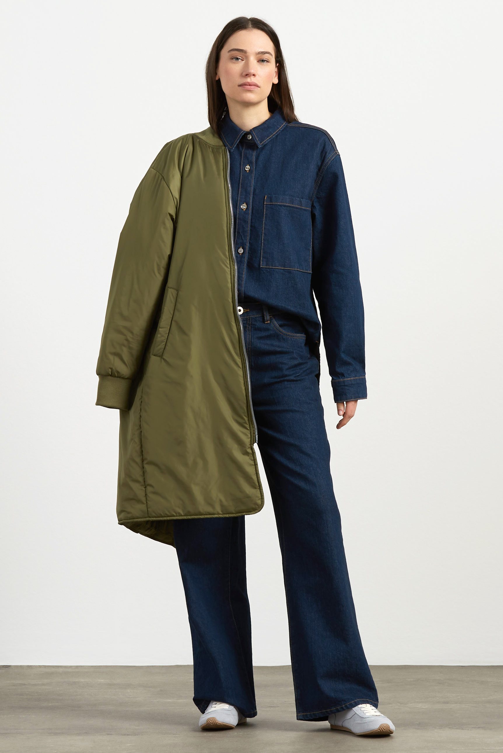 SENSES.THE LABEL Langjacke mit Two-Way-Zipper