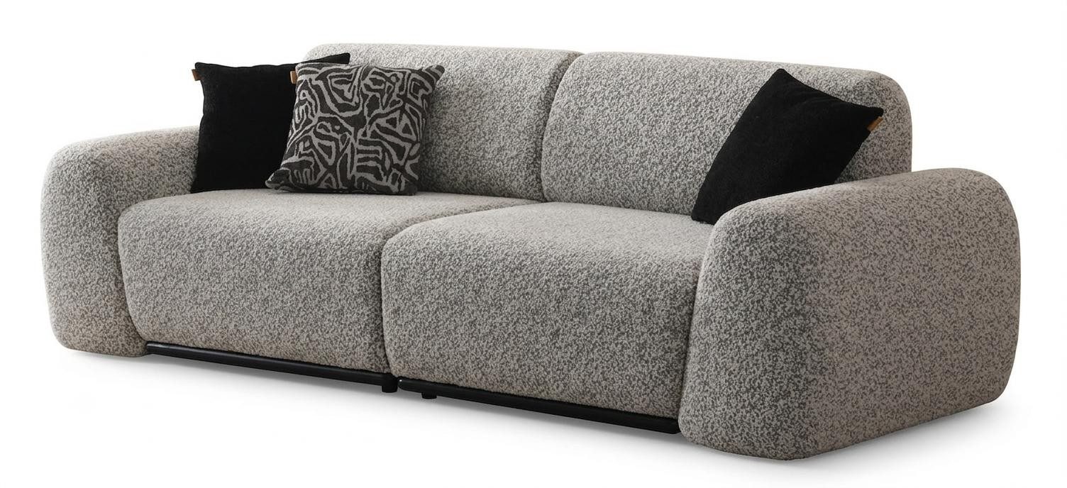 Xlmoebel Sofa Sofa Modern Grau Markant Kräftig Ausgefallen Strukturiert