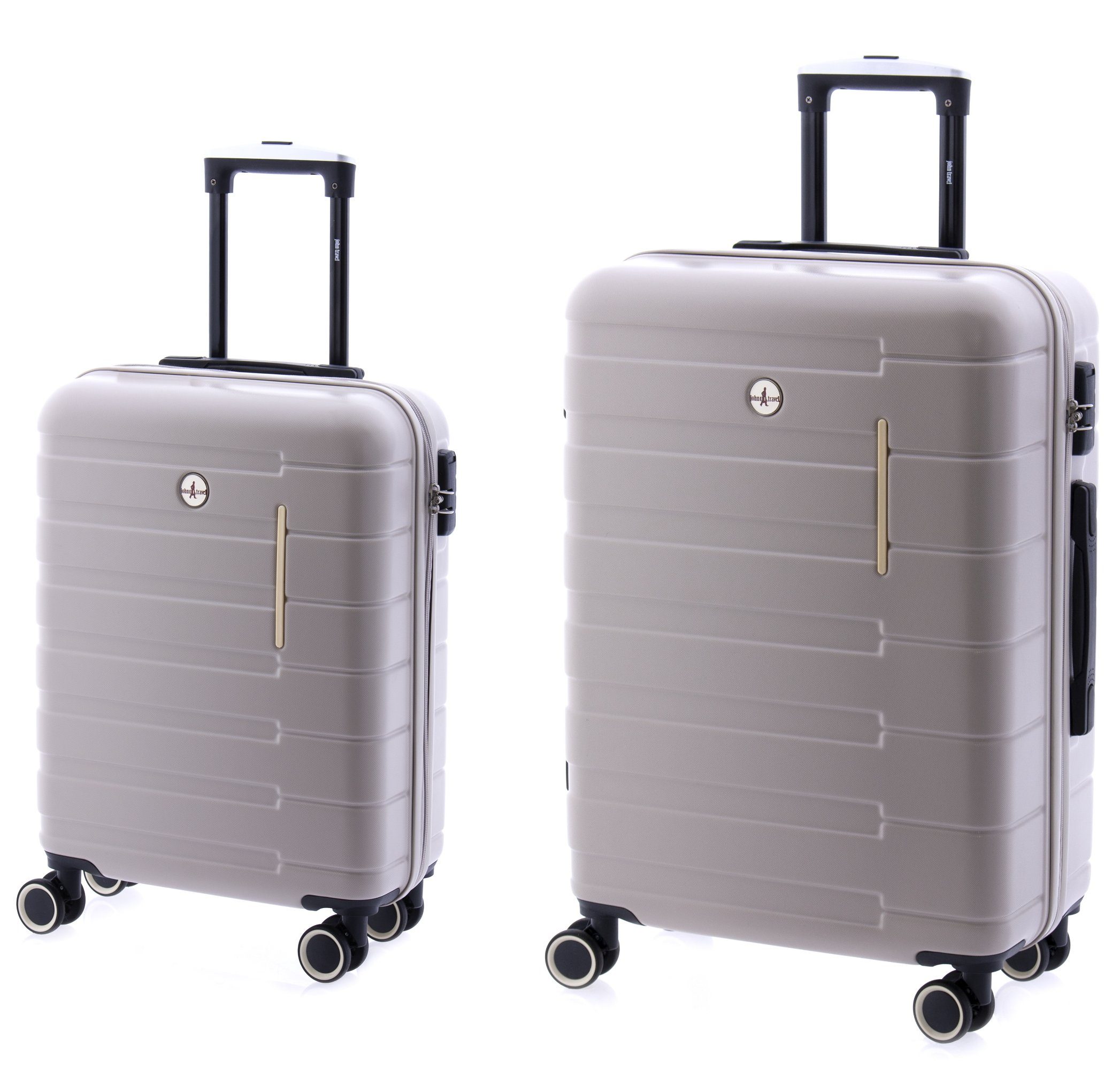 2-teilig beige Hartschalen-Trolley 55cm Farben Rollen in 4 Set - 66cm 4 und GLADIATOR - - Koffer