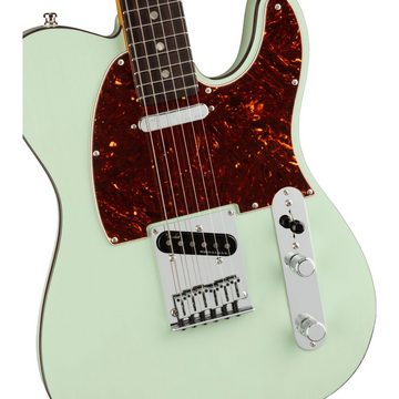 Fender E-Gitarre, American Ultra Luxe Telecaster RW Transparent Surf Green - E-Gitarre