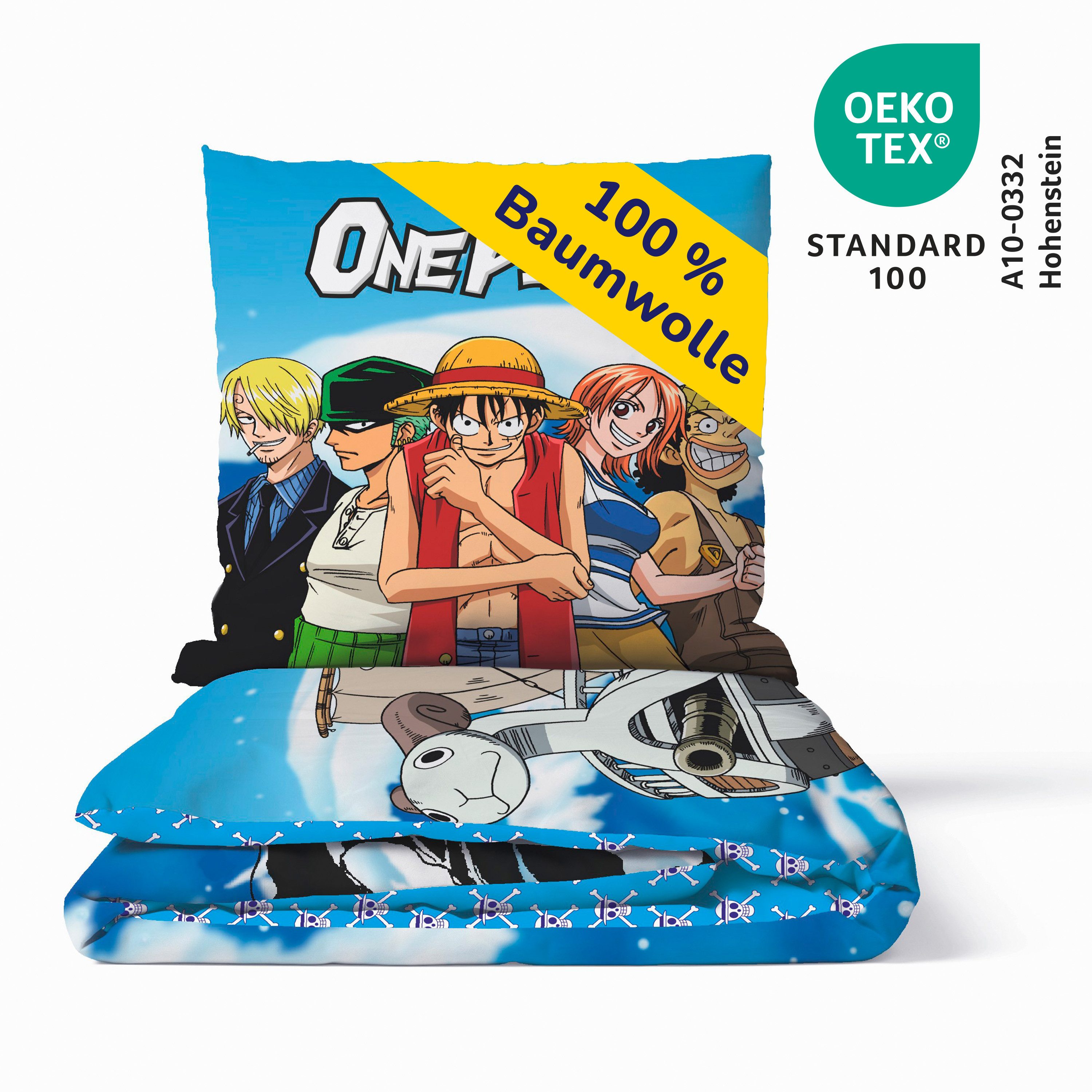 Träumschön Jugendbettwäsche Kinderbettwäsche Premium Set aus Baumwolle 135x200 cm One Piece, Baumwolle, 2 teilig