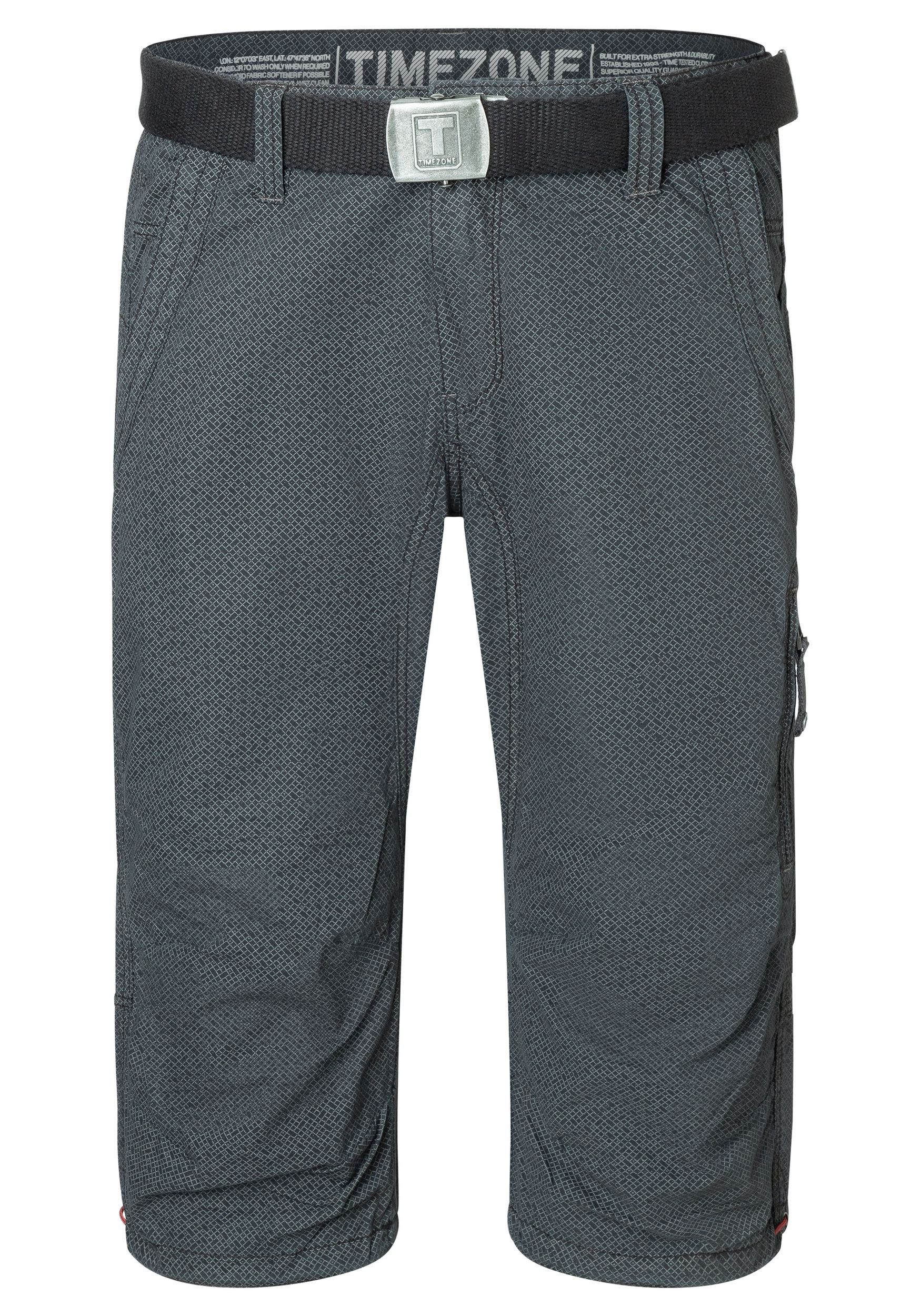 TIMEZONE Chinoshorts Kurzes Design Herrenhose mit Gürtel und Cargo-Taschen günstig online kaufen
