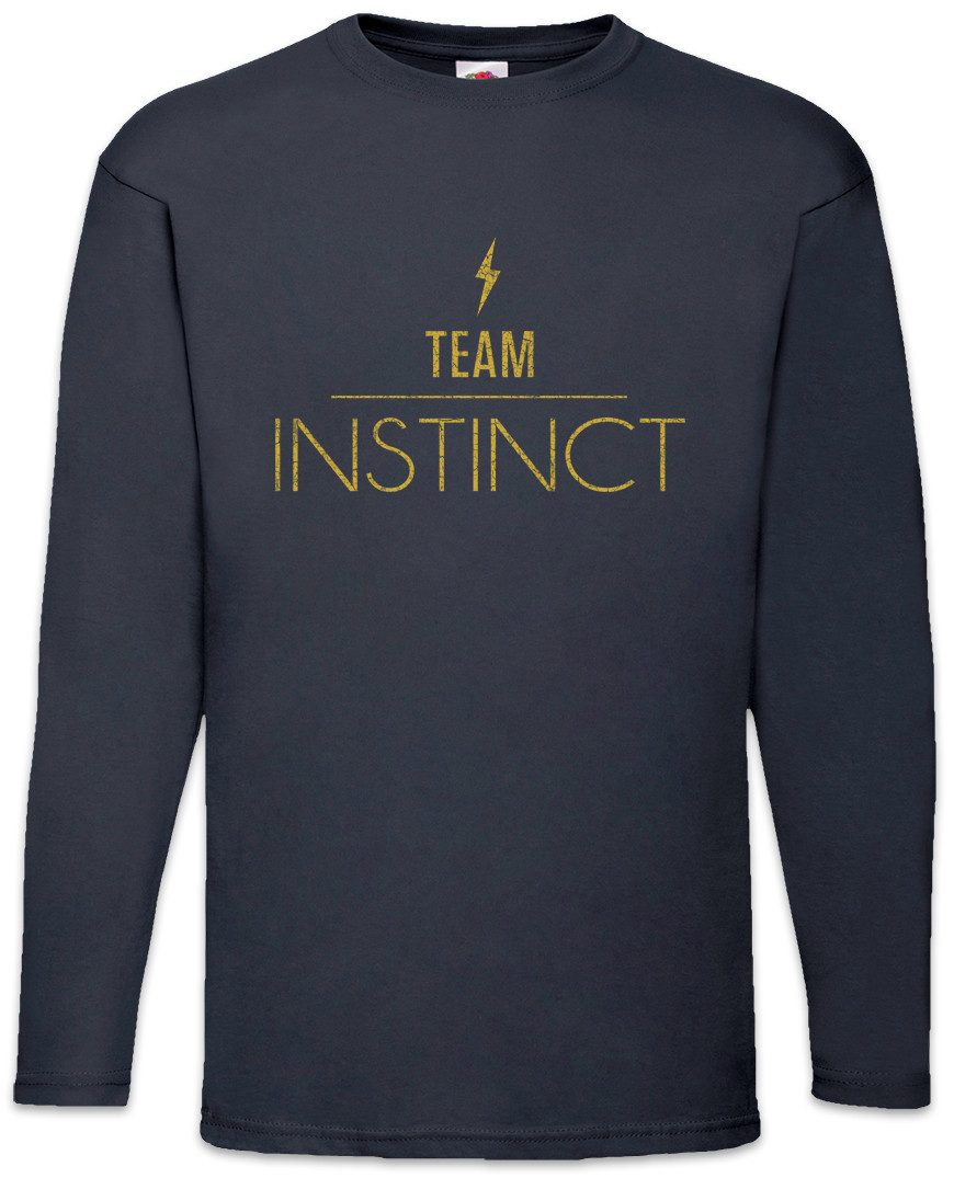 Langarmshirt Team Instinct Langarm T-Shirt Fun Geek Nerd Instinkt Teamplayer Gamer