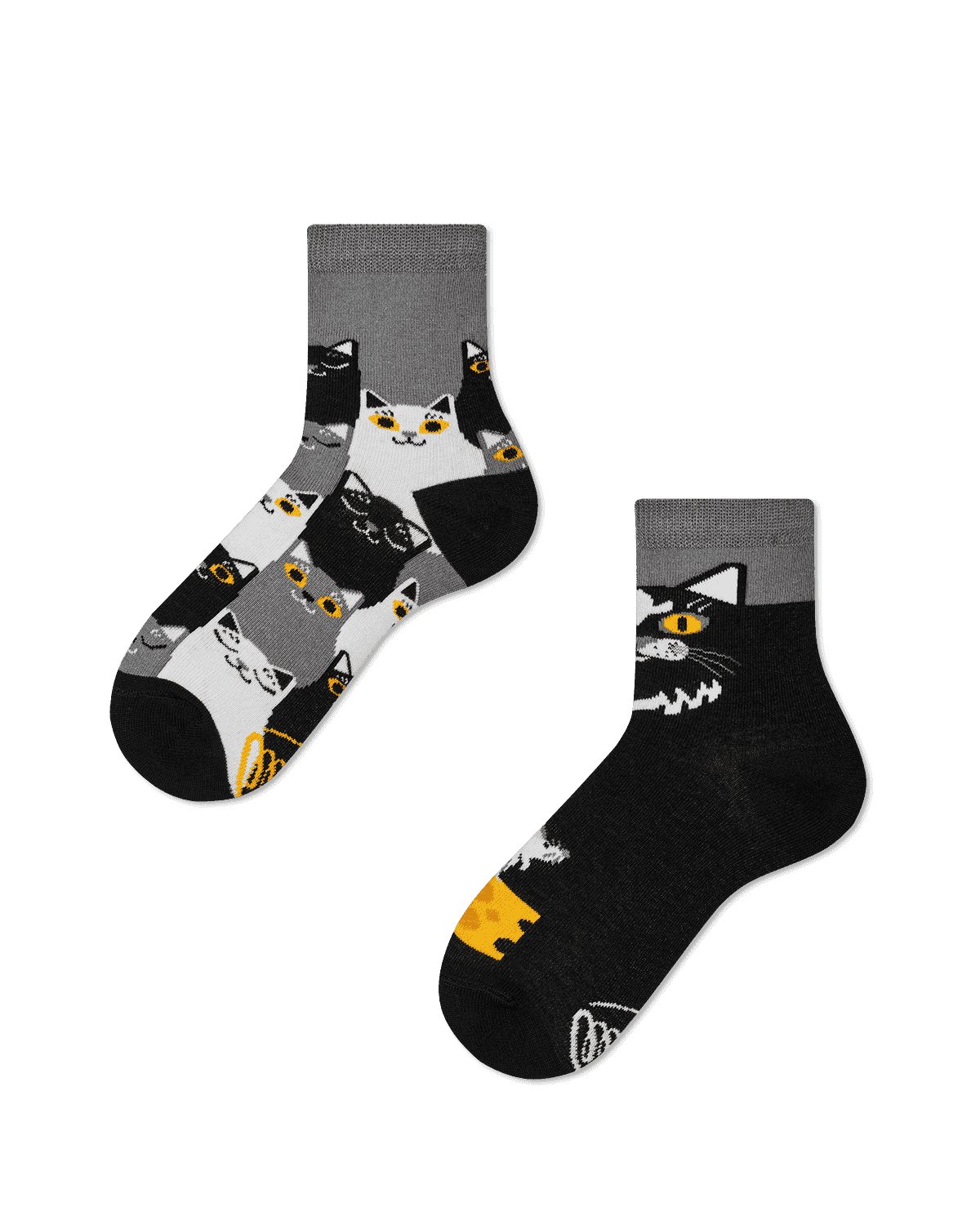 Freizeitsocken Many Mornings Kids Black Cat