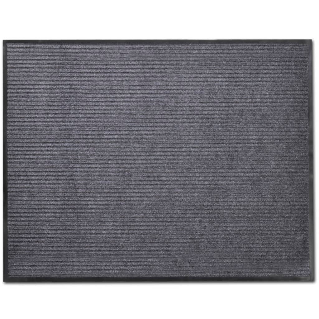 Fußmatte Graue PVC Türmatte 120 x 180 cm, vidaXL, Rechteckig