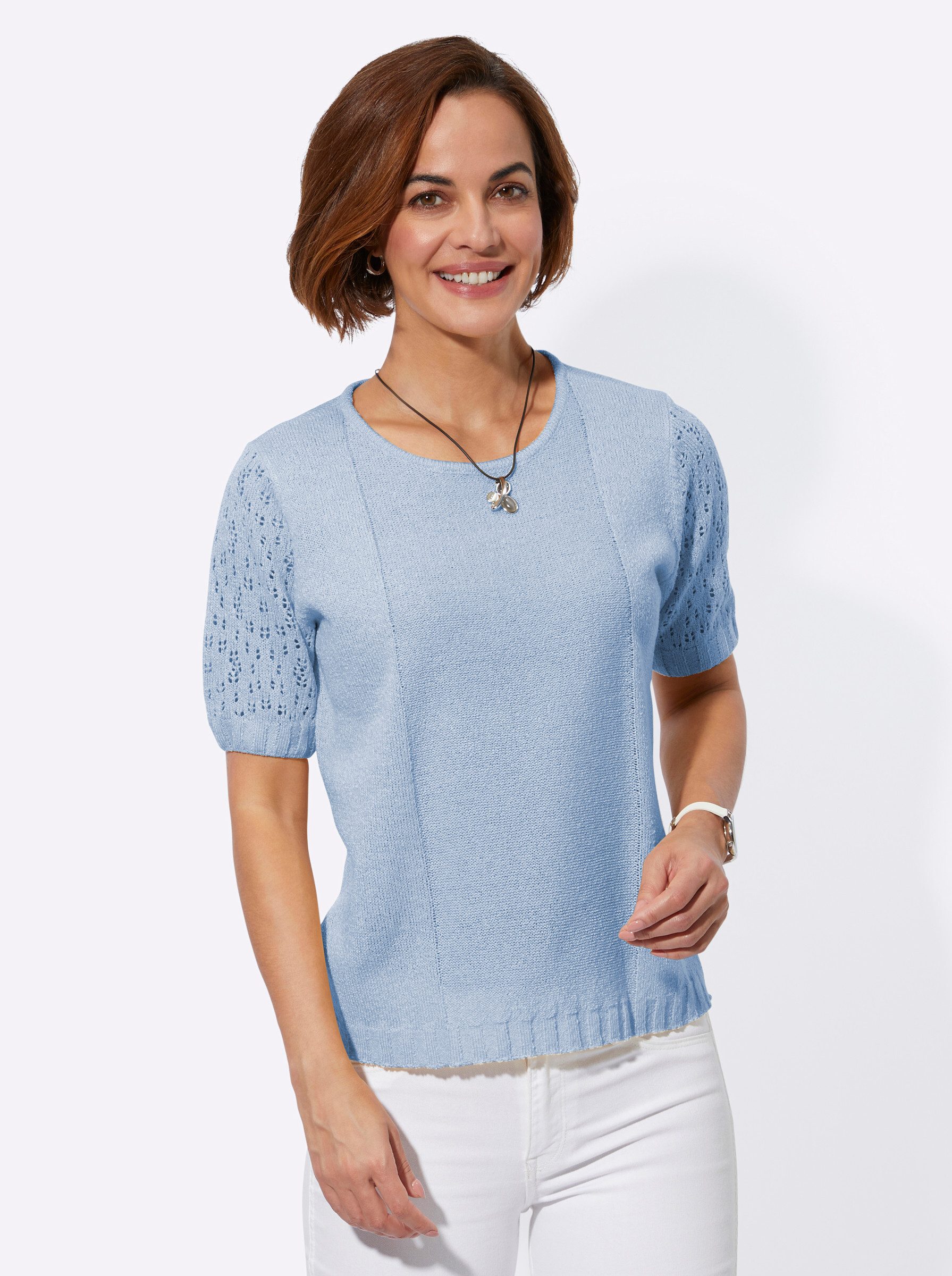 Strickpullover Bouclé-Pullover