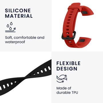 kwmobile Uhrenarmband 8x Sportarmband für Huawei Band 4 Armband, Armband TPU Silikon Großes Set Fitnesstracker - verschiedene Farben