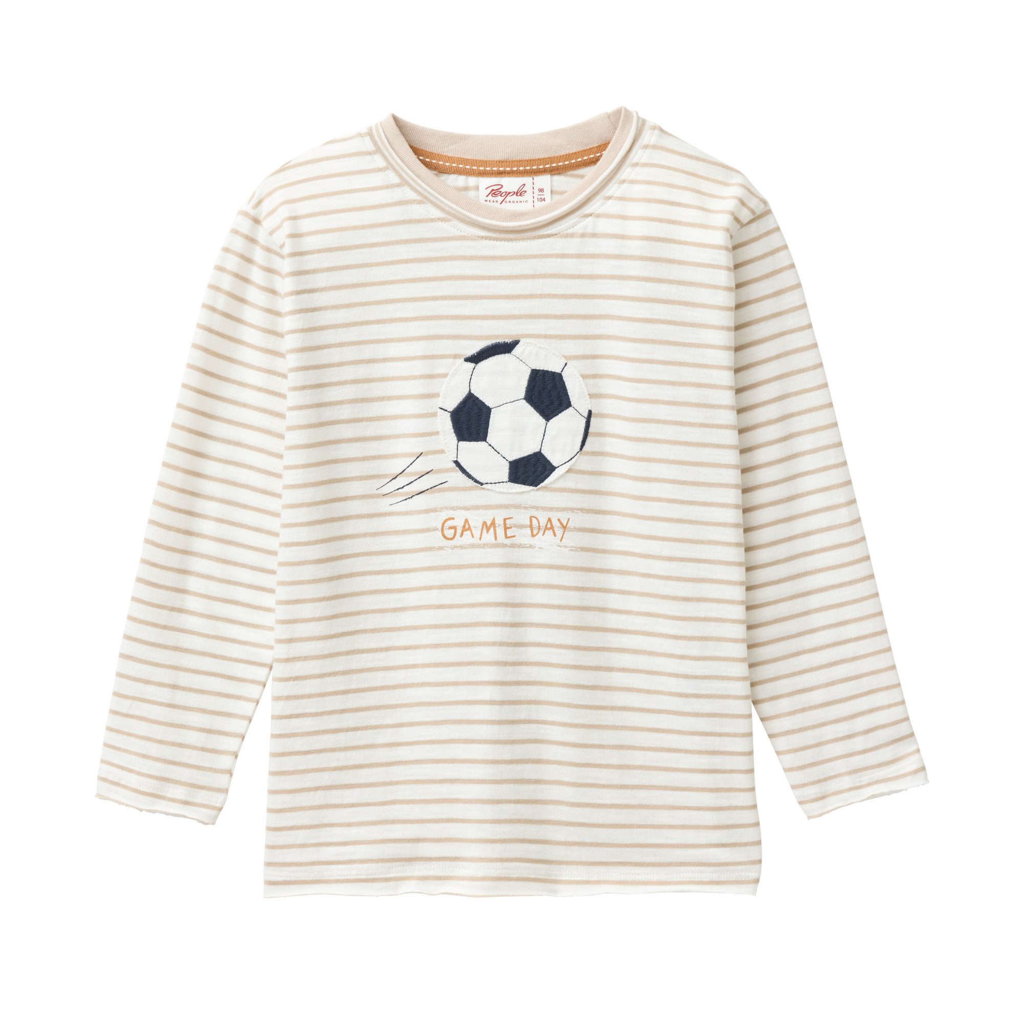 People Wear Organic Langarmshirt mit Motiv GOTS zertifiziert