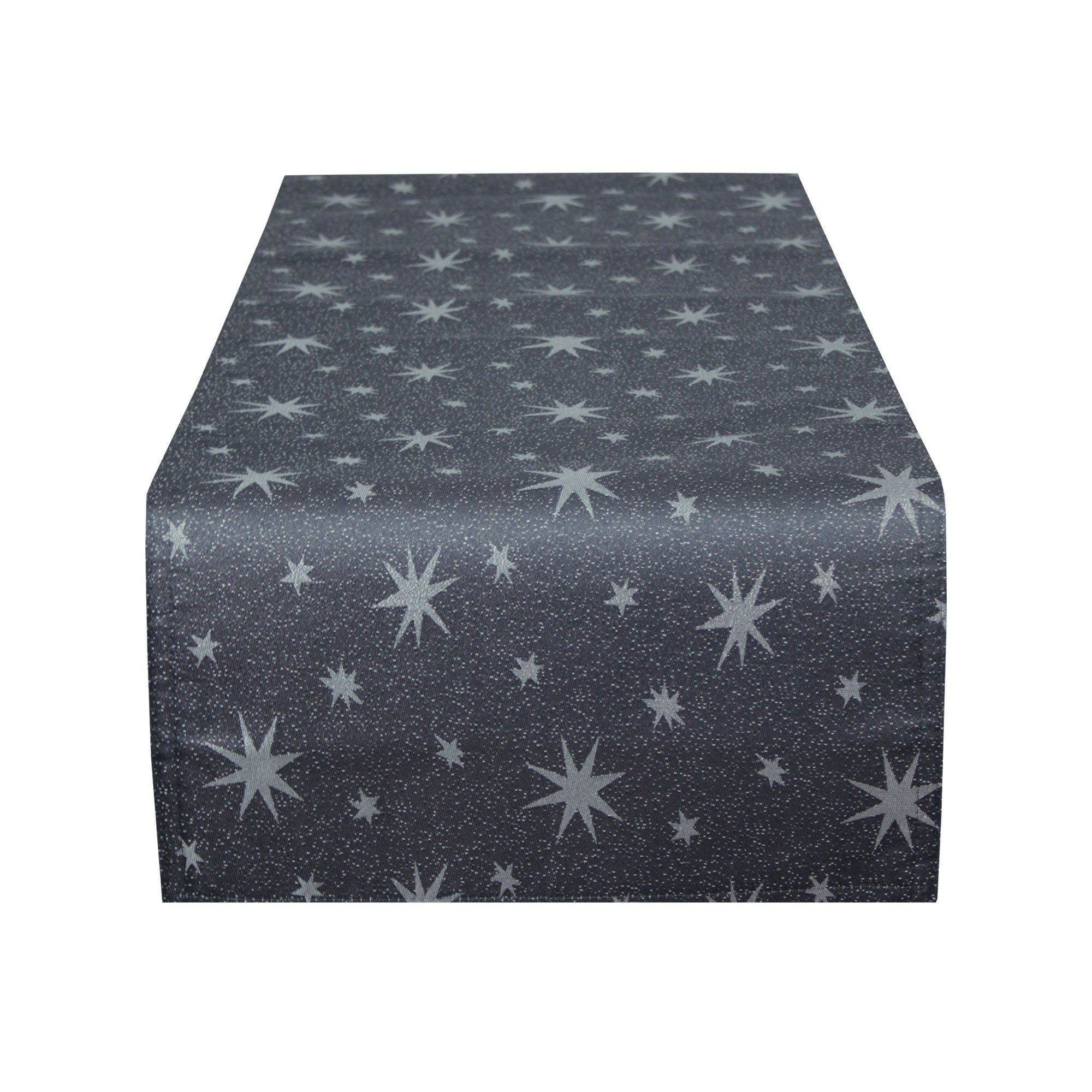 Haus und Deko Tischdecke Узкие скатерти Weihnachten Lurex Sterne Tischband Herbst Advent Weihnacht (1-tlg)
