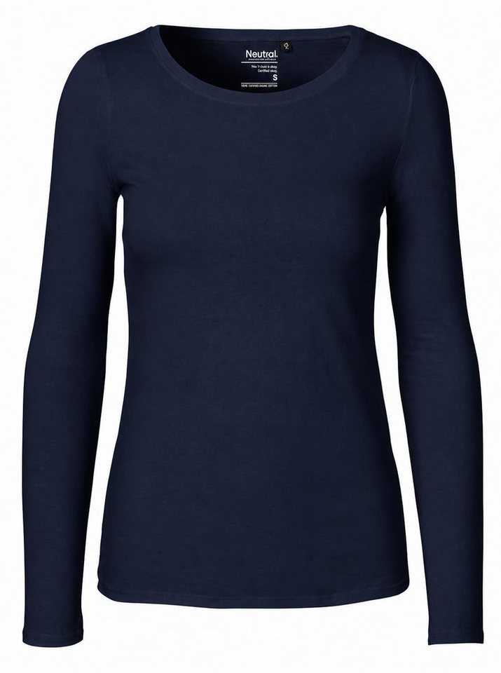 Neutral Langarmshirt Damen Long Sleeve T-Shirt / 100% Fairtrade-Baumwolle