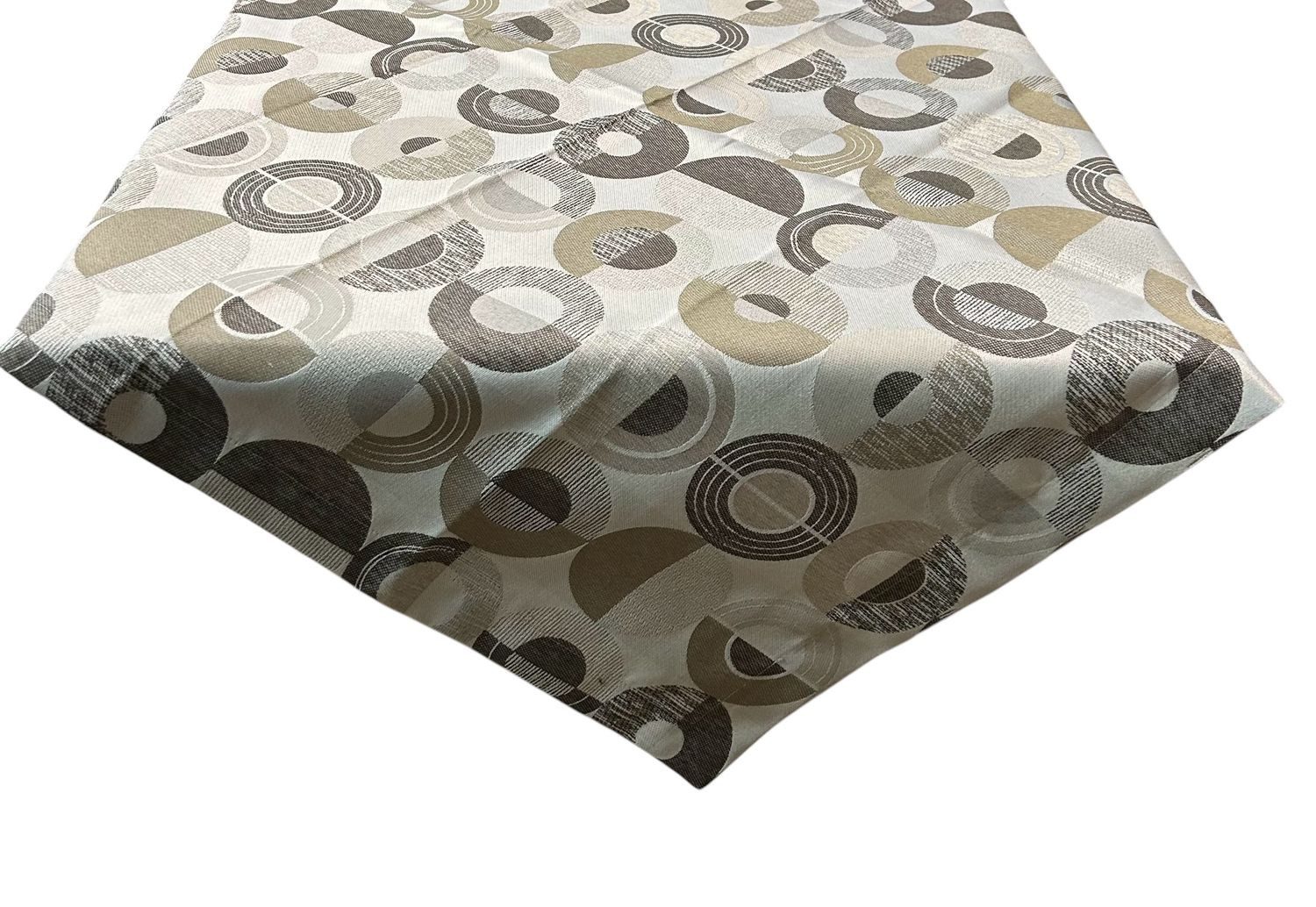 HOSSNER - HOMECOLLECTION Mitteldecke Creek braun (1-tlg), Tischdecke, bedruckt 85 x 85 cm