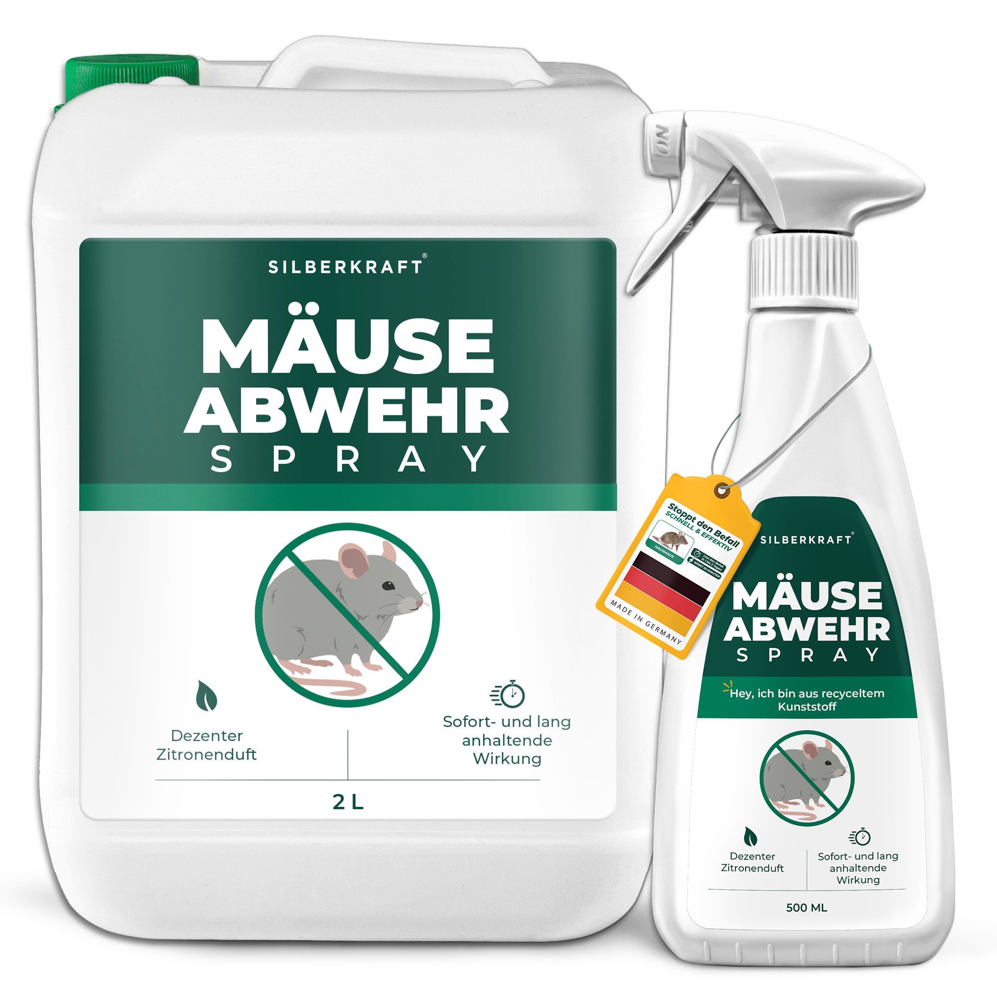 Vergrämungsmittel Silberkraft Mäuseabwehr, Repellent gegen Mäusebefall