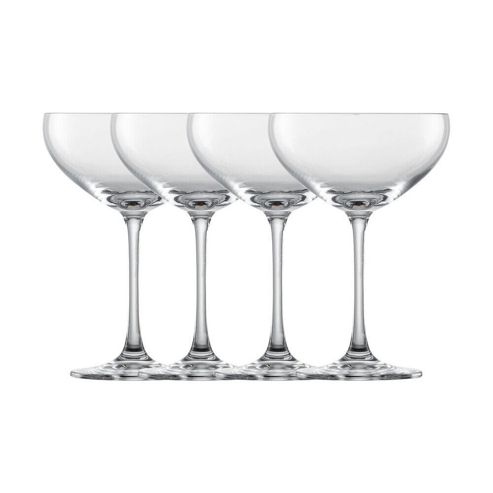 SCHOTT ZWIESEL Sektglas Sektschale 4er-Set Bar Special klar, Tritan-Kristallglas, Sektschale, 4-tlg., Ø10,6cm, Tritan-Kristallglas, klar