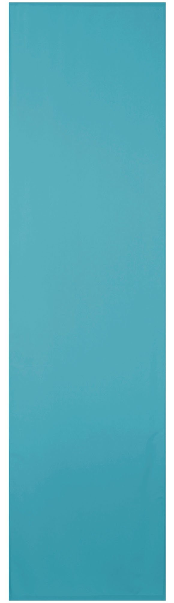 Vorhang, Bestlivings, Klettband (1 St), blickdicht, Microfaser, Blickdichte Schiebegardine 60cm x 245cm (BxL), mit Klettband Türkis