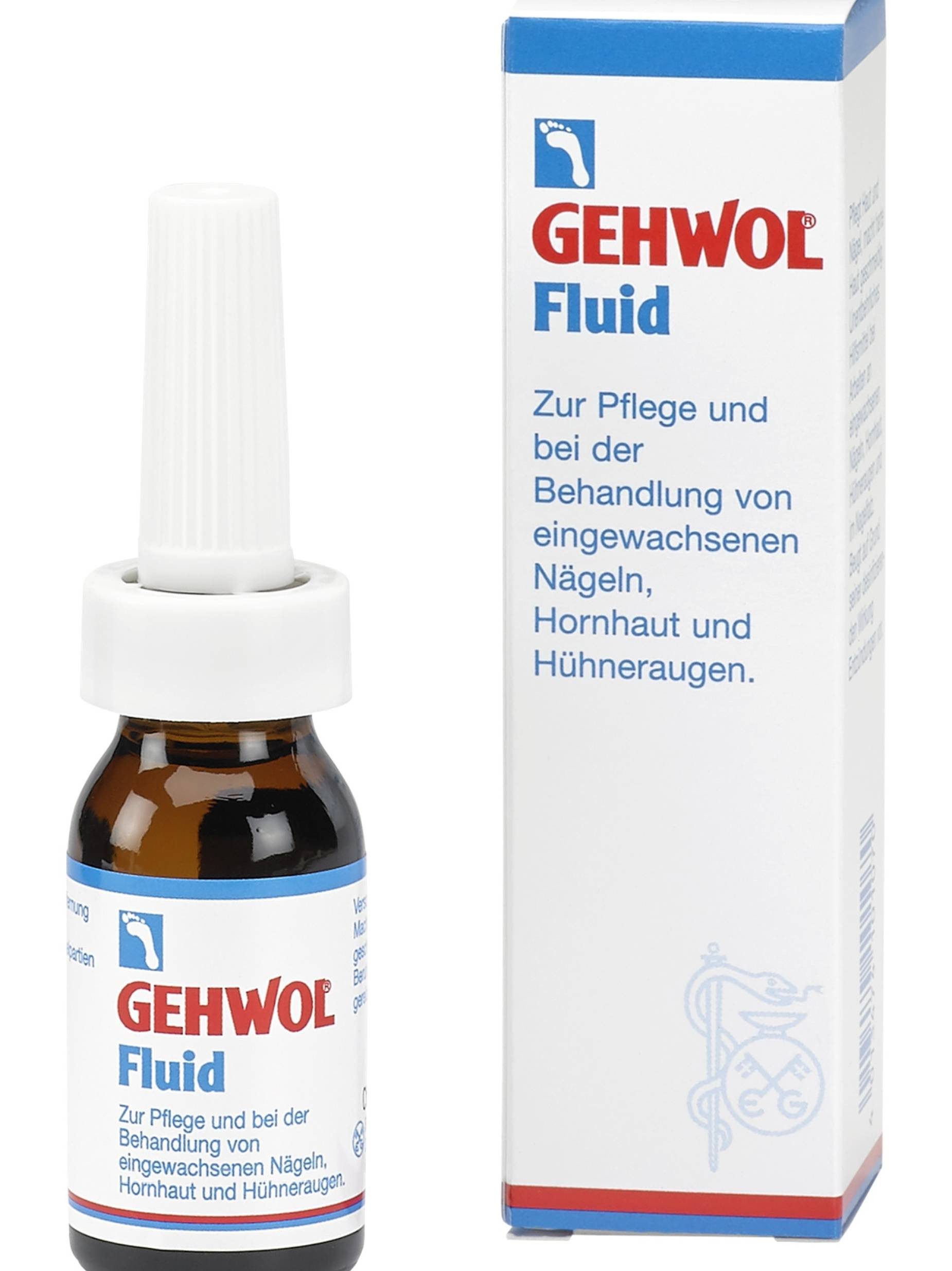 Eduard Gerlach GmbH Pflege-Geschenkset Gehwol Fluid Nagelpflege Hautpflege gegen Hornhaut 15 ml Packung