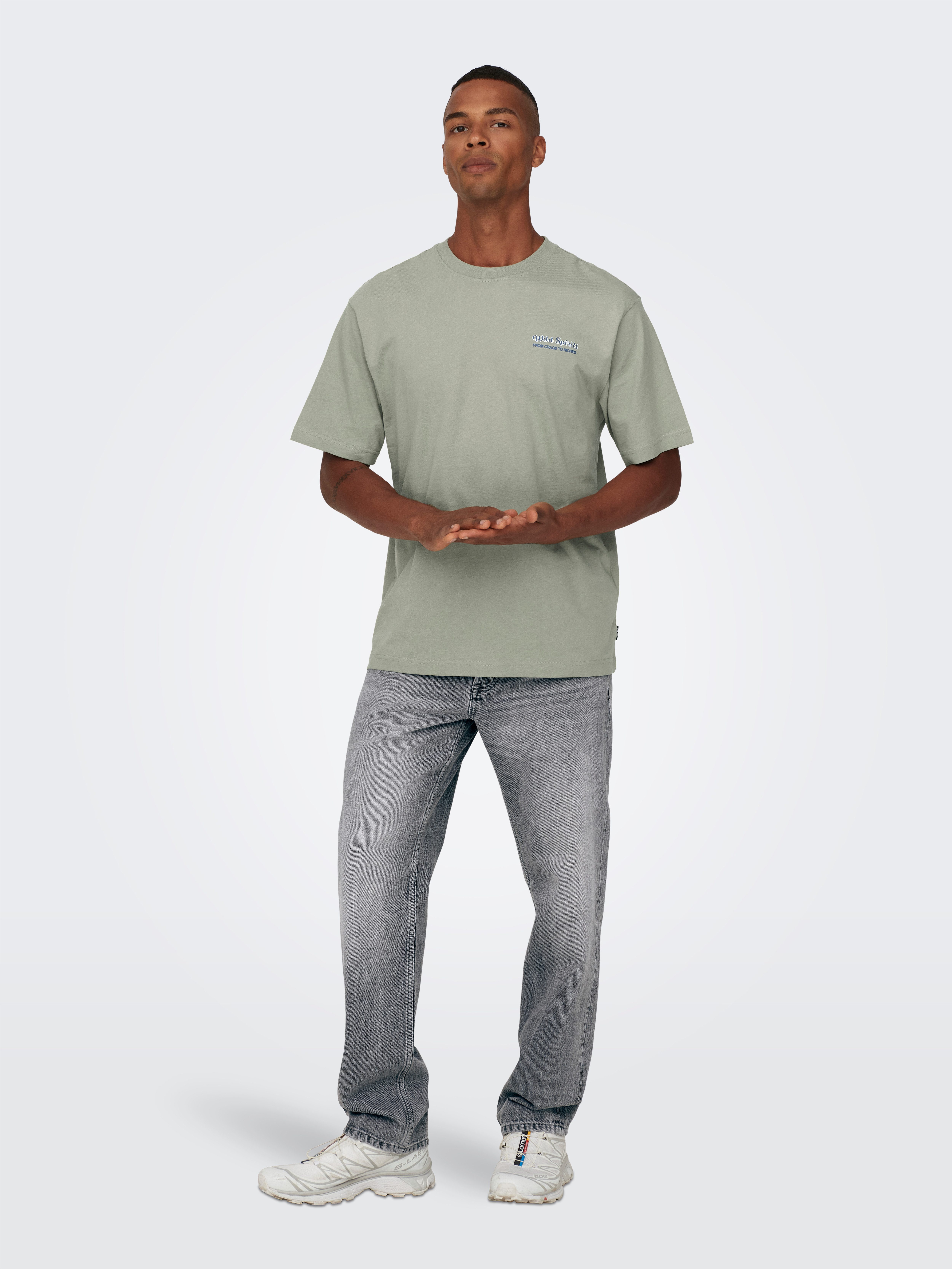 ONLY & SONS Regular-fit-Jeans ONSEDGE STRAIGHT BROMO 0017 DOT DNM NOOS