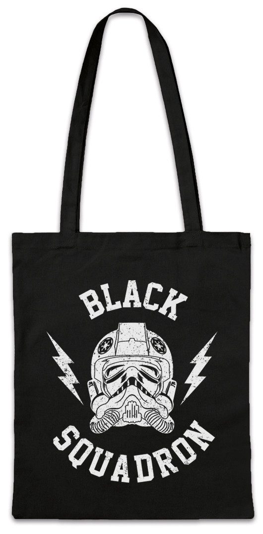 Beuteltasche Black Squadron Vintage II Stofftasche Star Tie Pilot Sci-Fi Logo