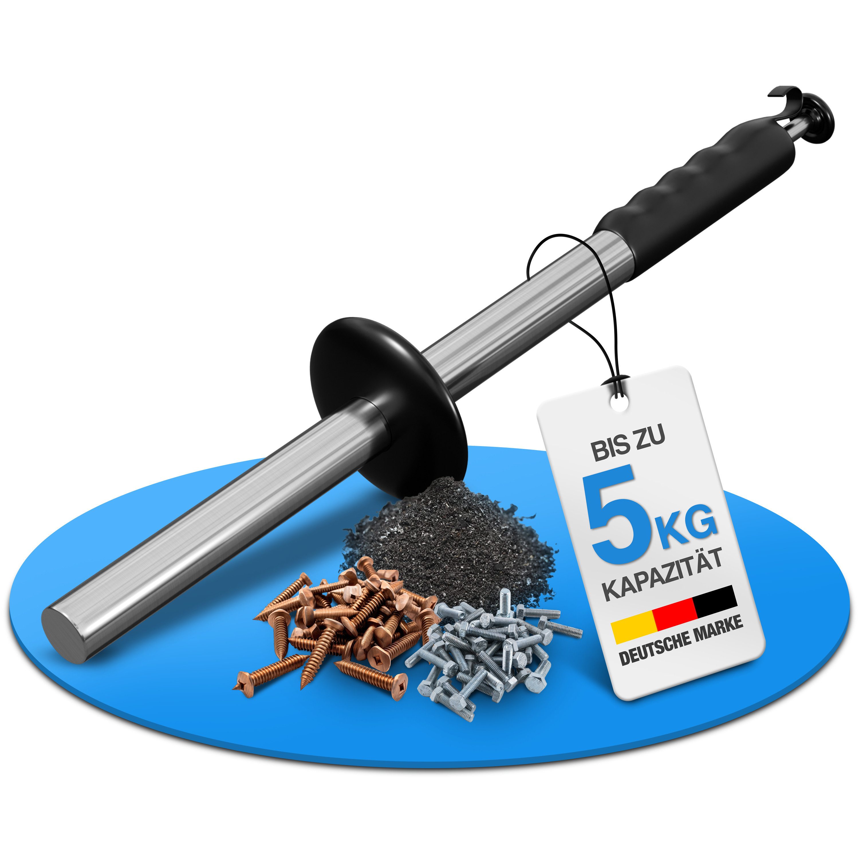 NTG Nutzfahrzeug Technik GmbH Spänewanne Spänestab Spänesammler Magnet 5kg Magnetstab Metallspäne 385 mm lang