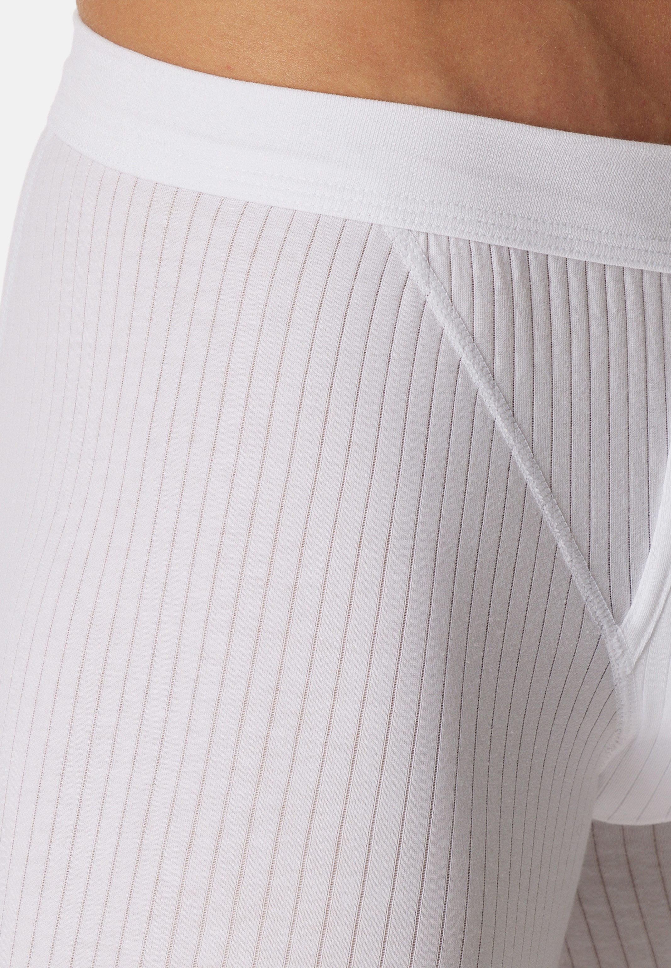 Schiesser Retro Boxer 4er Pack Cotton Essentials Authentic (Spar-Set, 4-St) Retro Short / Pant - Baumwolle - mit Eingriff