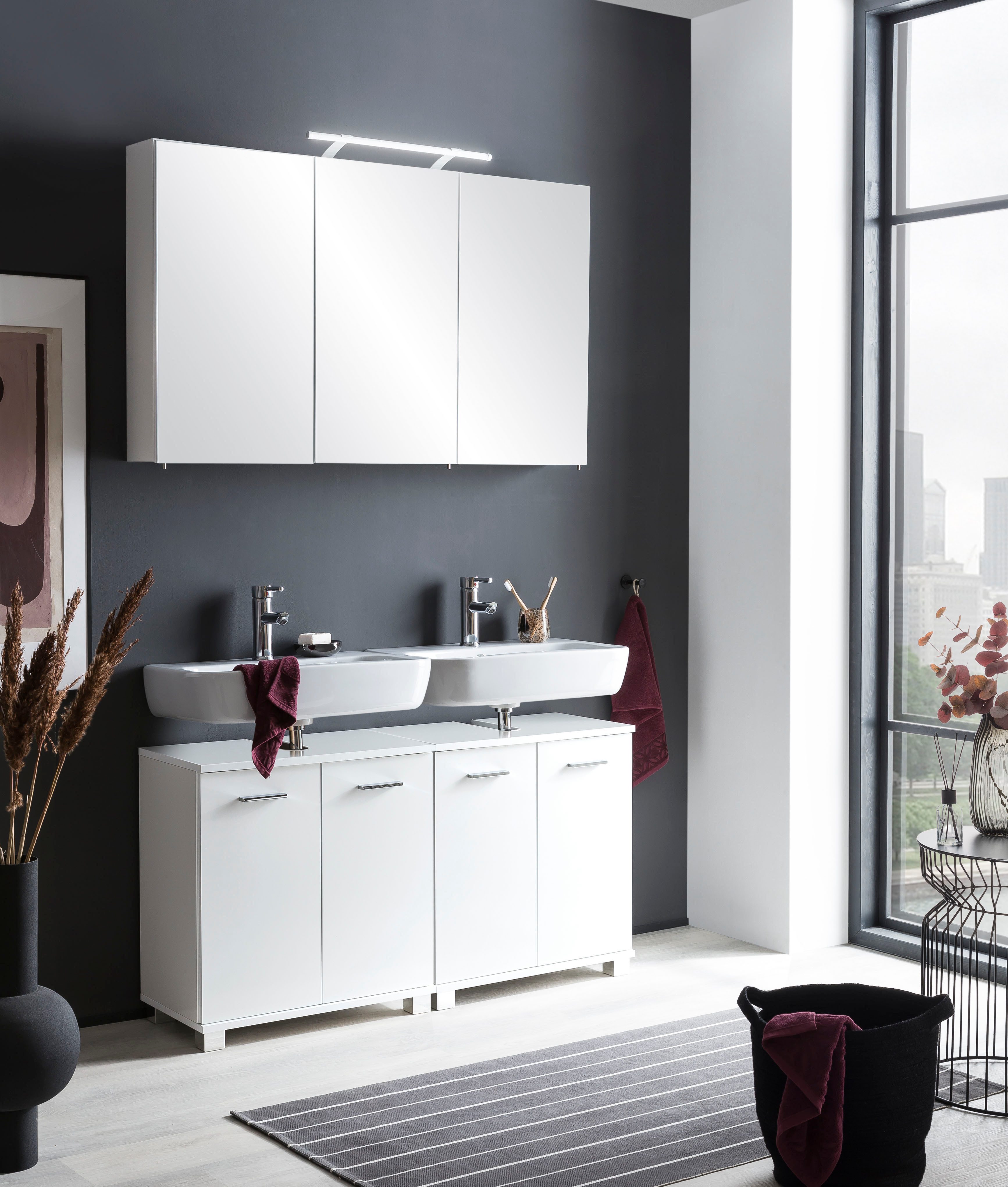 Schildmeyer Spiegelschrank Dorina, Spiegelschrank, Made in Germany, B: 70 cm Solide Verarbeitung - Dieses Produkt ist in Deutschland gefertigt