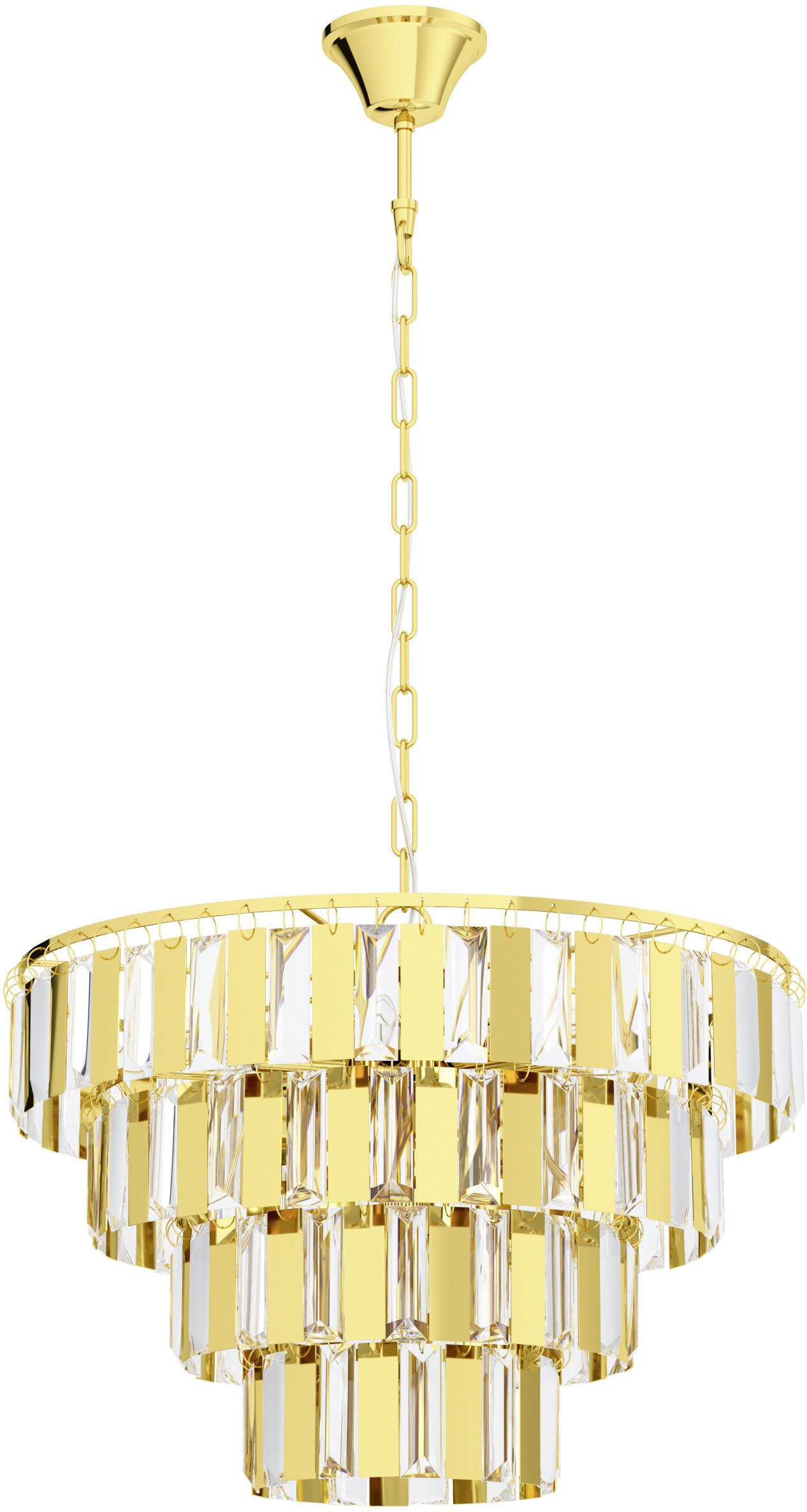 EGLO Hängeleuchte ERSEKA Pendellampe - Stahl - E14 - 7X40W - IP20, ohne Leuchtmittel, Hängelampe, Deckenlampe, Wohnzimmer, Esszimmer, H145 x Ø48,5 cm