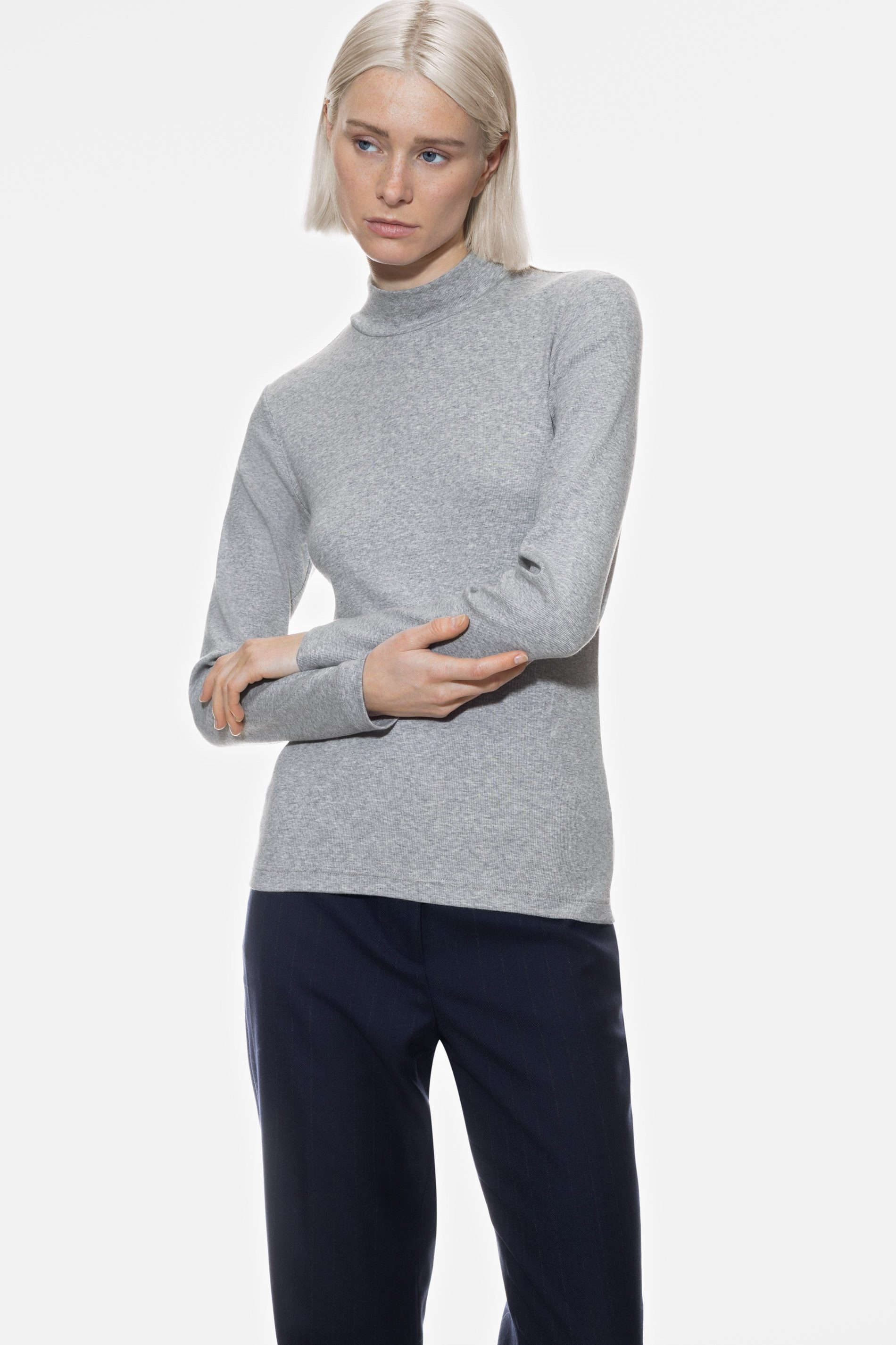 Mey Pyjamaoberteil Mey female Shirt langarm Serie Modern Rib Uni (1-tlg) günstig online kaufen