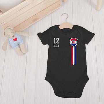Shirtracer Shirtbody 12. Mann Kroatien Fan-Shirt 2024 Fussball EM Fanartikel Baby