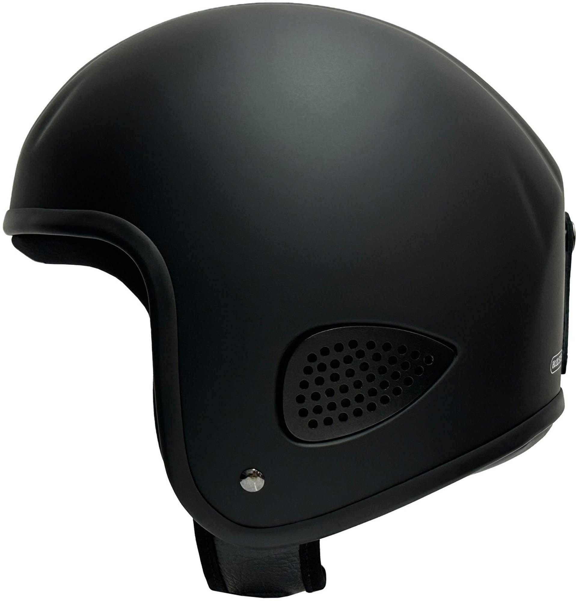 Bores Motorradhelm Gensler Kult Evo Jethelm, geeignet für Brillenträger