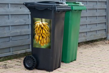 MuchoWow Wandsticker Bananen - Obst - Zweig (1 St), Mülleimer-aufkleber, Mülltonne, Sticker, Container, Abfalbehälter