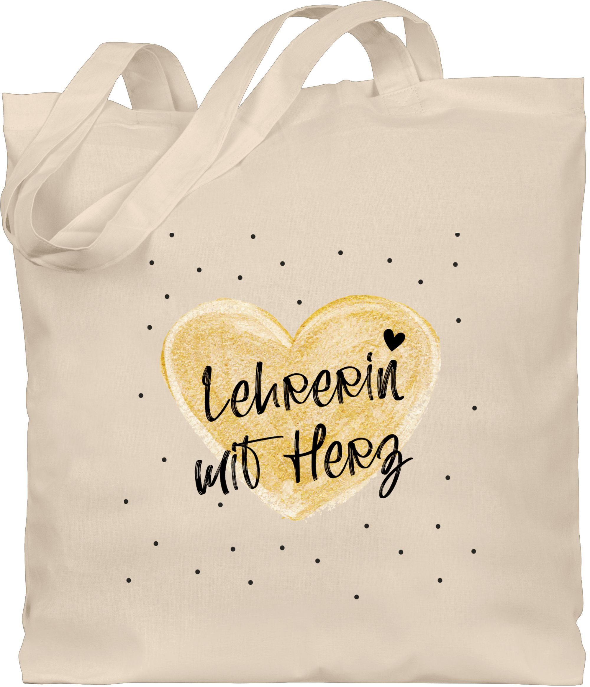 Shirtracer Umhängetasche Lehrerin mit Herz, Lehrerin günstig online kaufen