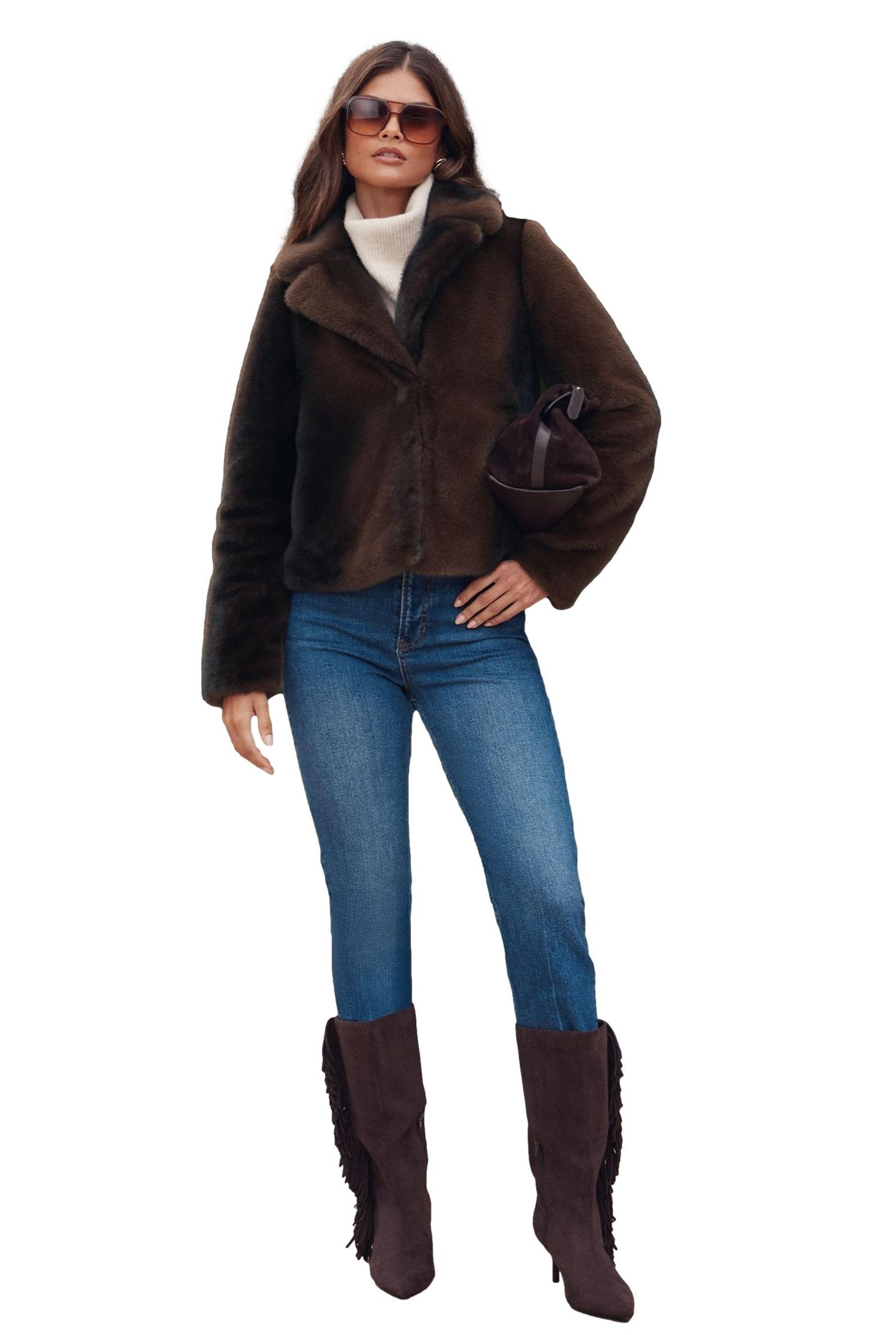 LIPSY Kurzmantel Lipsy Kurzer Dolly-Mantel, Petite (1-tlg)