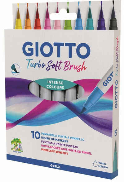 GIOTTO Tintenfeinschreiber GIOTTO F426800 Faserschreiberetui Soft Brush - 10 Stück