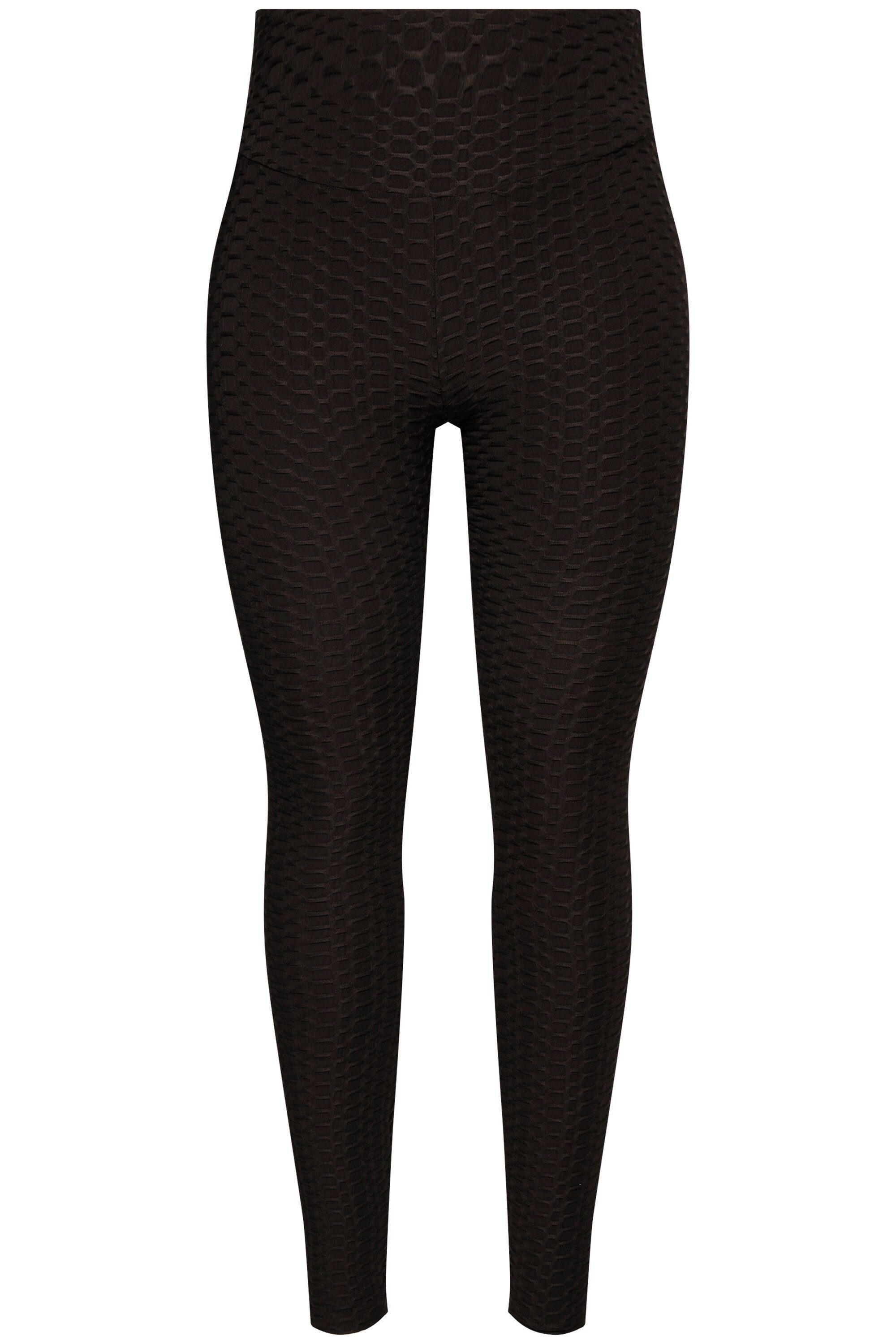 Ulla Popken Leggings Struktur-Sportleggings High Waist günstig online kaufen