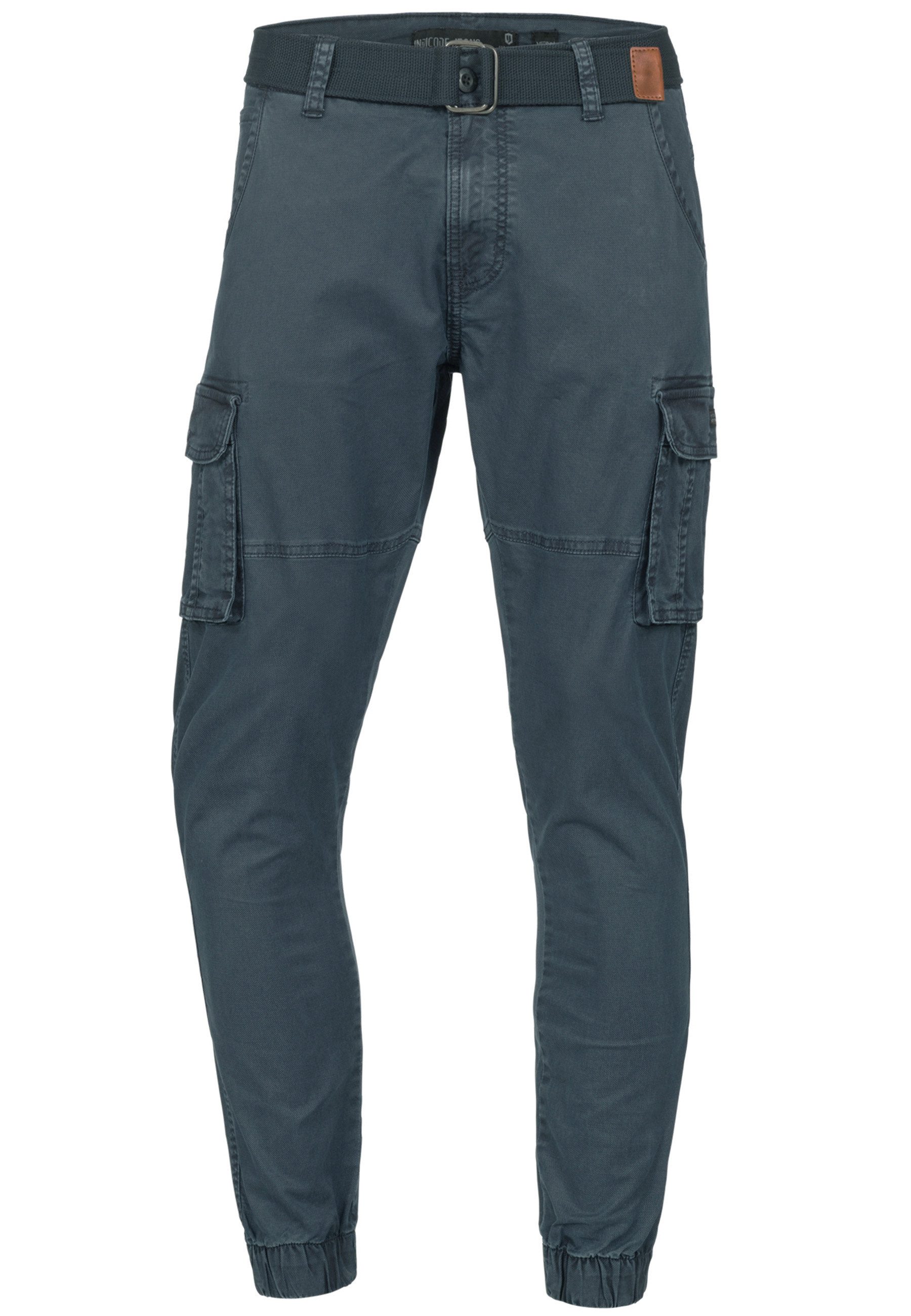 Indicode Cargohose Herren Kerr Cargo Hose Herrenhose aus elastischer Baumwo günstig online kaufen