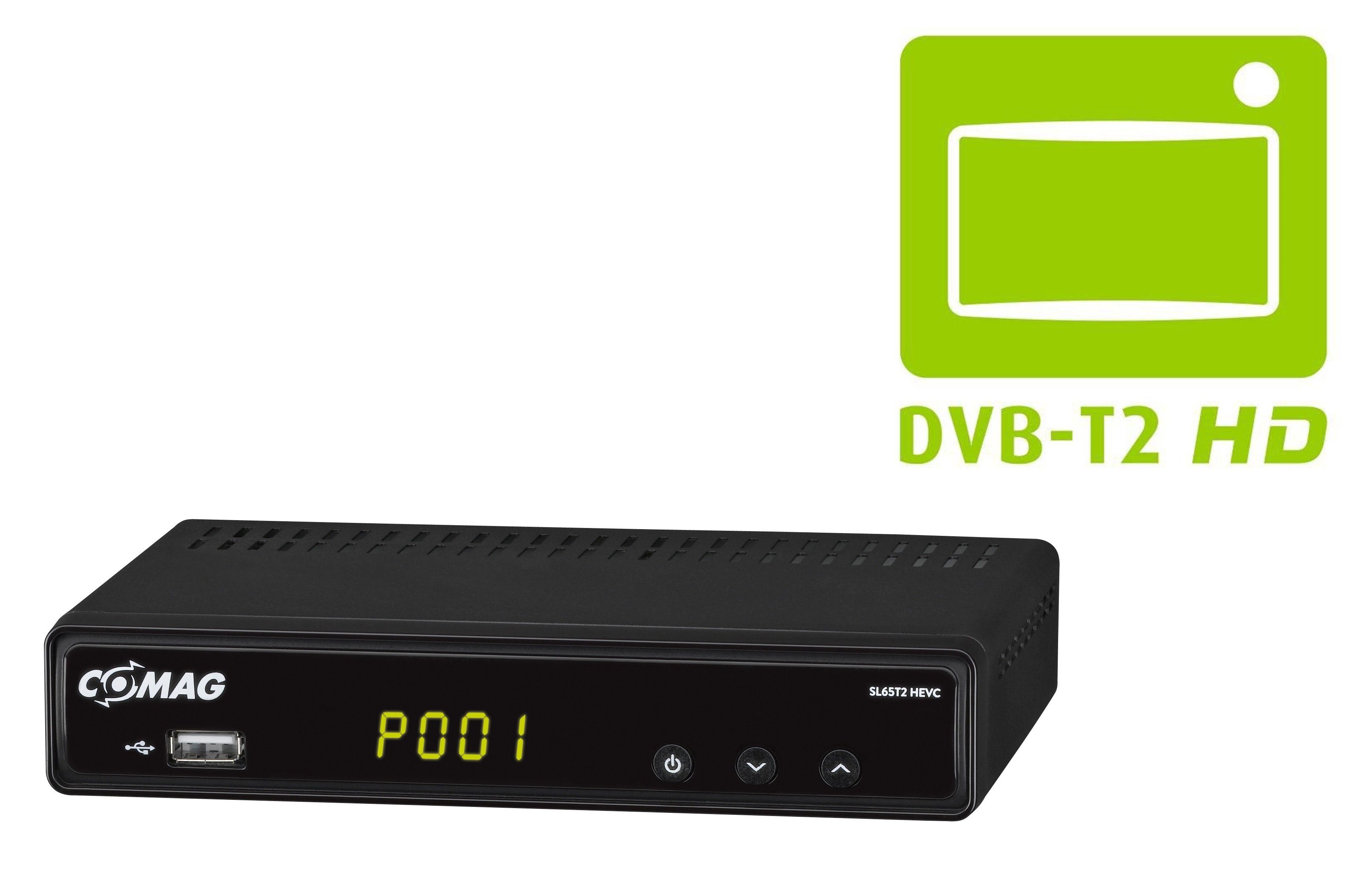 Comag COMAG SL65T2 FullHD DVBT/T2 HEVC HDMI, HD HDTV, DVB-T2 Receiver Receiver Irdeto (H.265