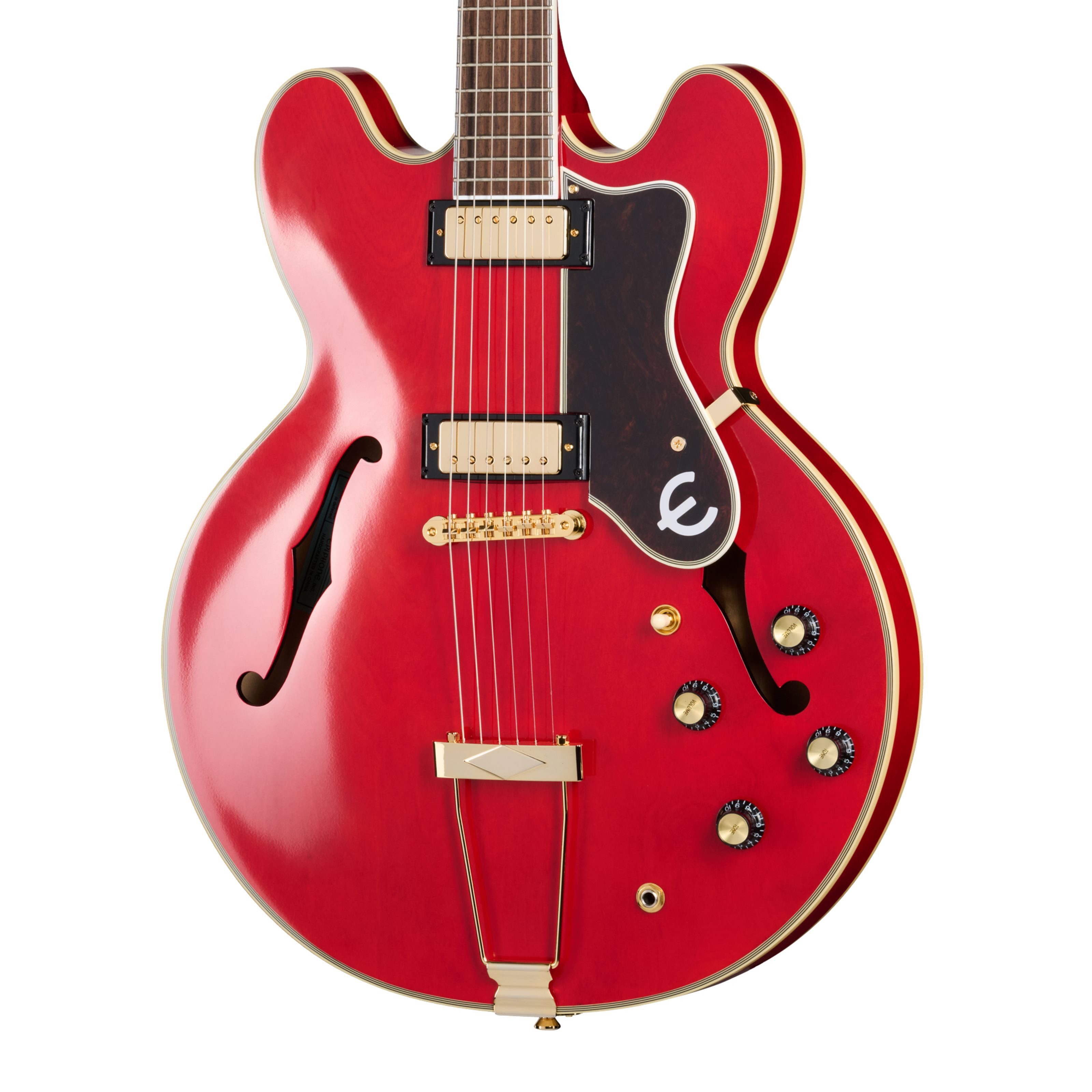Epiphone E-Gitarre, E-Gitarren, Andere Modelle, Masterbilt Gem Archer Sheraton Cherry Red - E-Gitarre