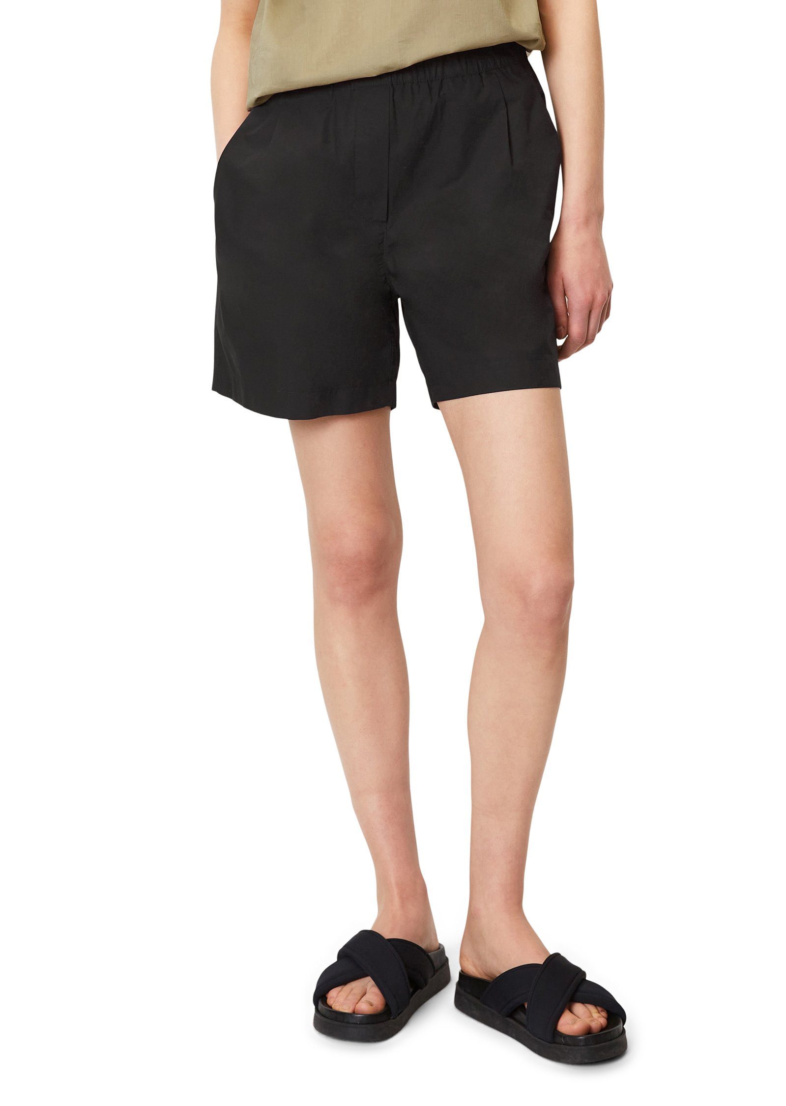 Marc O'Polo Shorts aus Papertouch-Popeline