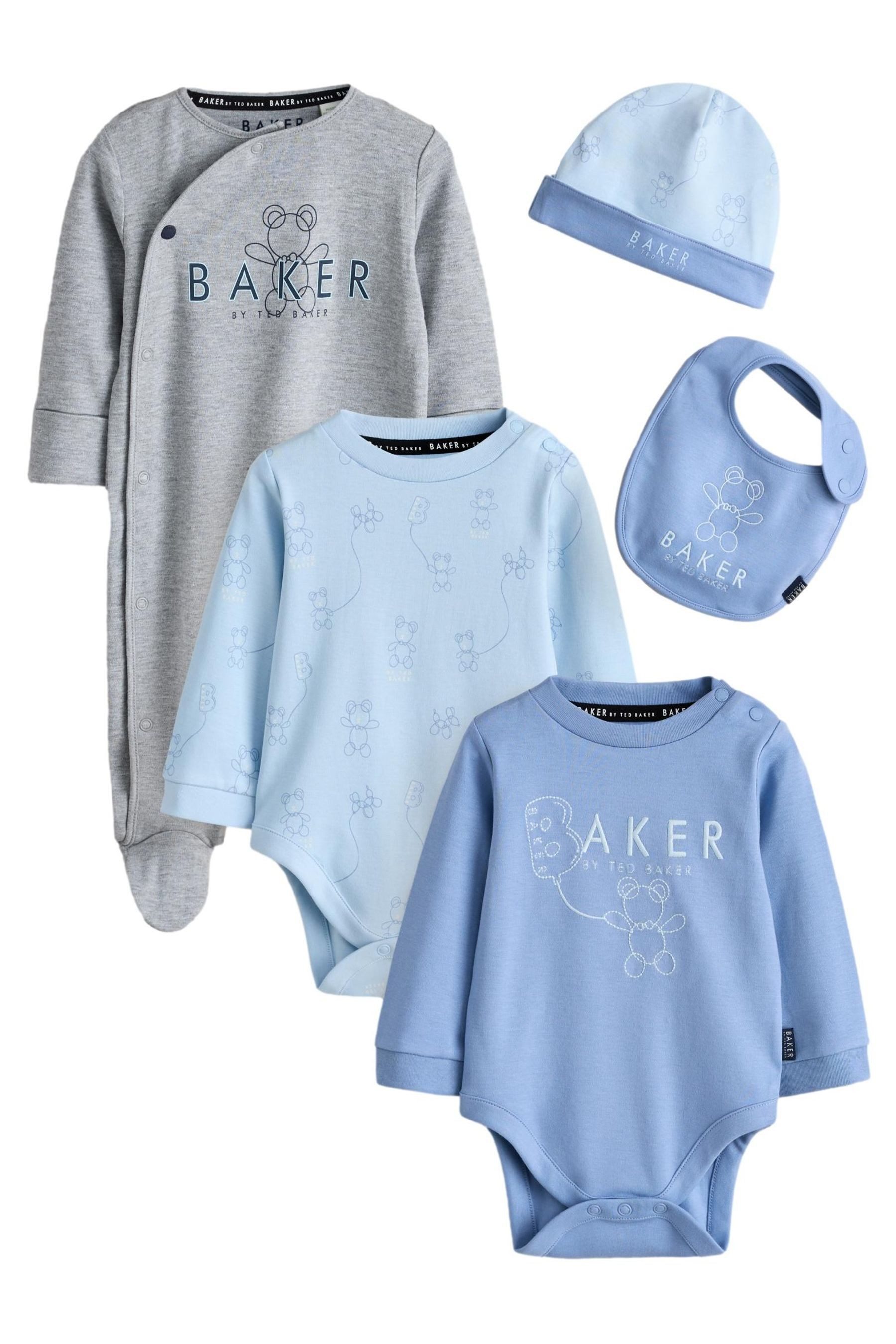 Baker by Ted Baker Schlafoverall Baker by Ted Baker Schlafanzug, Body, Mütze & Latz (5-tlg)