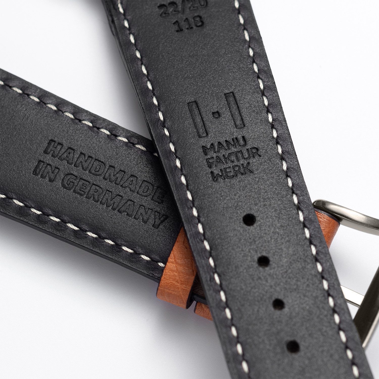 Selva Technik Uhrenarmband Lederarmband OBERKASSEL, kompatibel mit Apple Watch 1-9, SE, Cognac