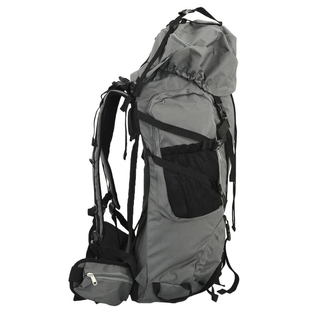 vidaXL Rucksack Wanderrucksack Grau 60 L Oxford-Gewebe (1-tlg) – Bild 2 von 5