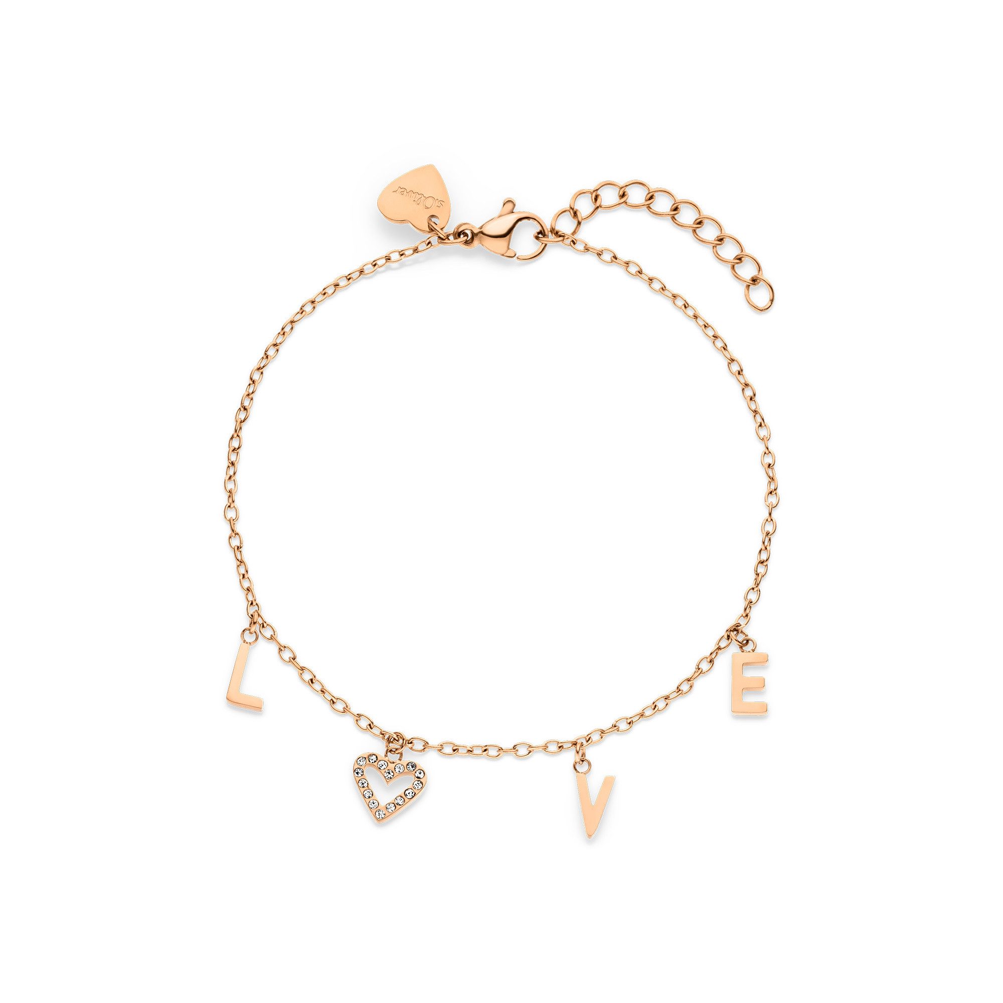 s.Oliver Armband Love, mit Zirkonia (synth)