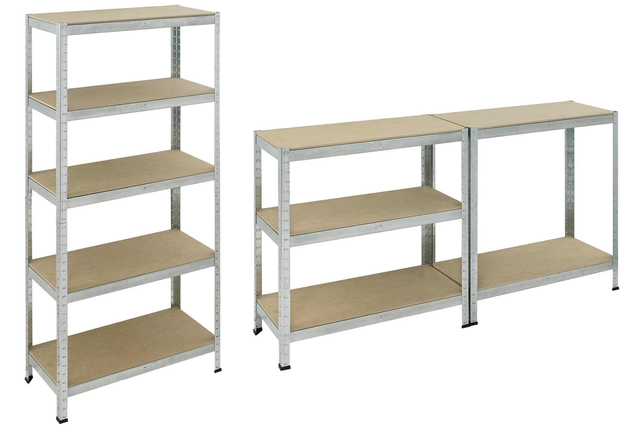 Pro-Bau-Tec Schwerlastregal Schwerlastregal / Werkbank verzinkt 180x90x40cm 875kg