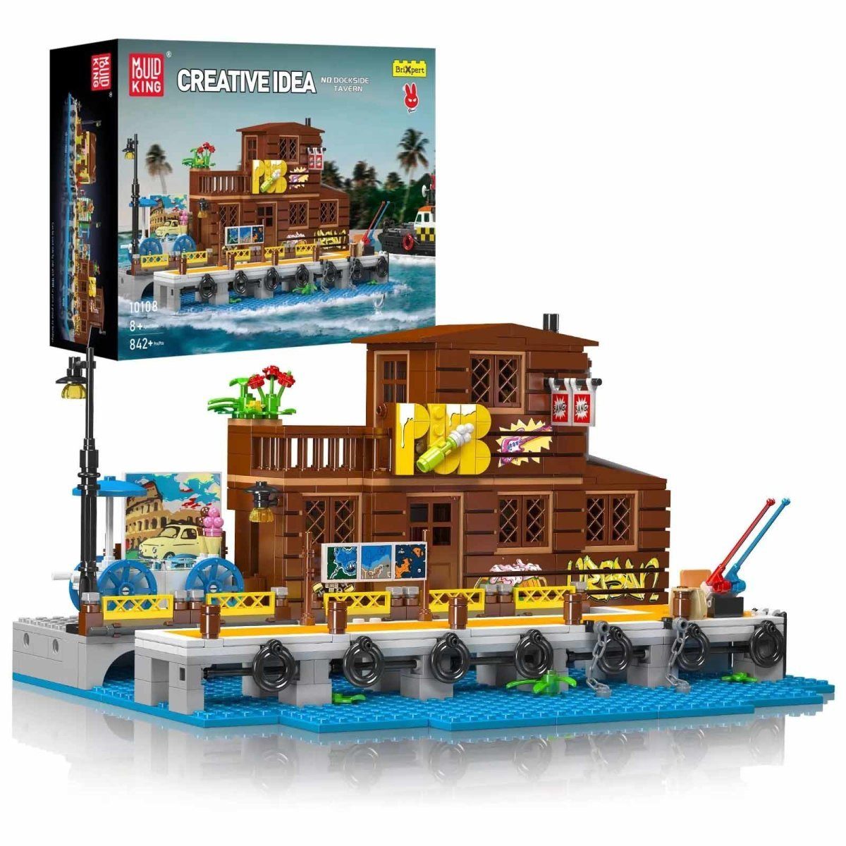 Mould King 10108 Dockside Tavern Spielbausteine