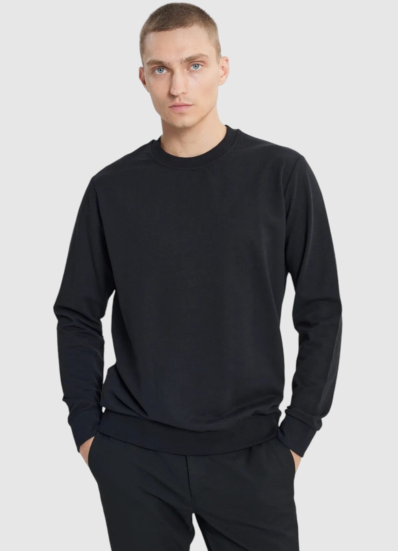 fashionshowcase Sweatshirt Herren Pullover Rundhals 100% günstig online kaufen