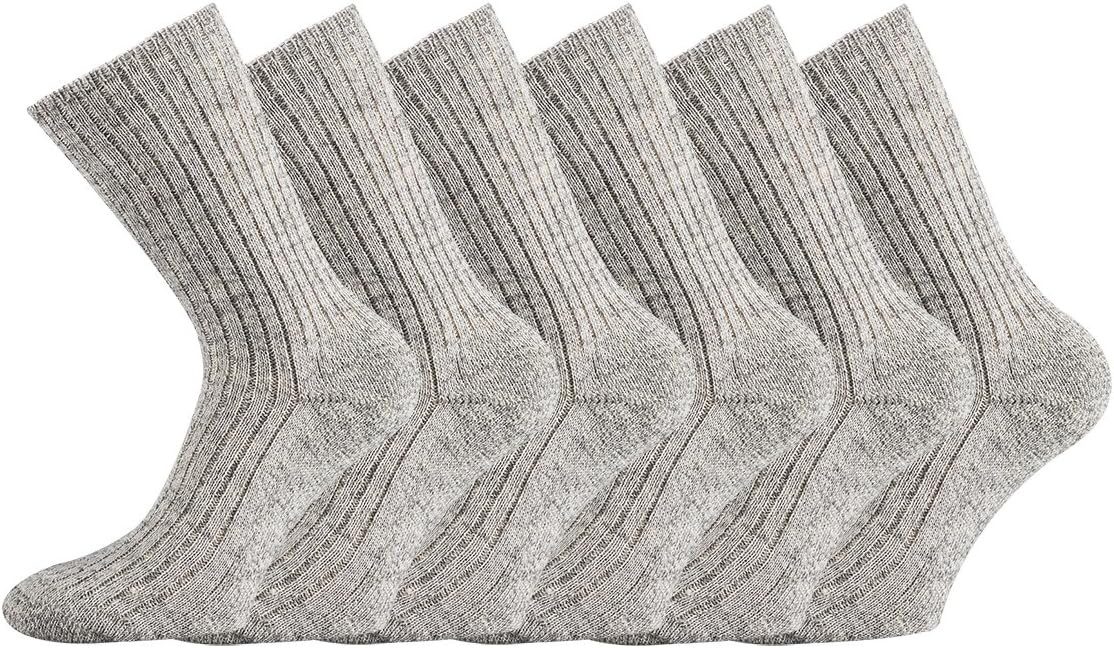 FussFreunde Norwegersocken 6 Paar Wollsocken, 100% Schafwolle, NATUR PUR, m günstig online kaufen