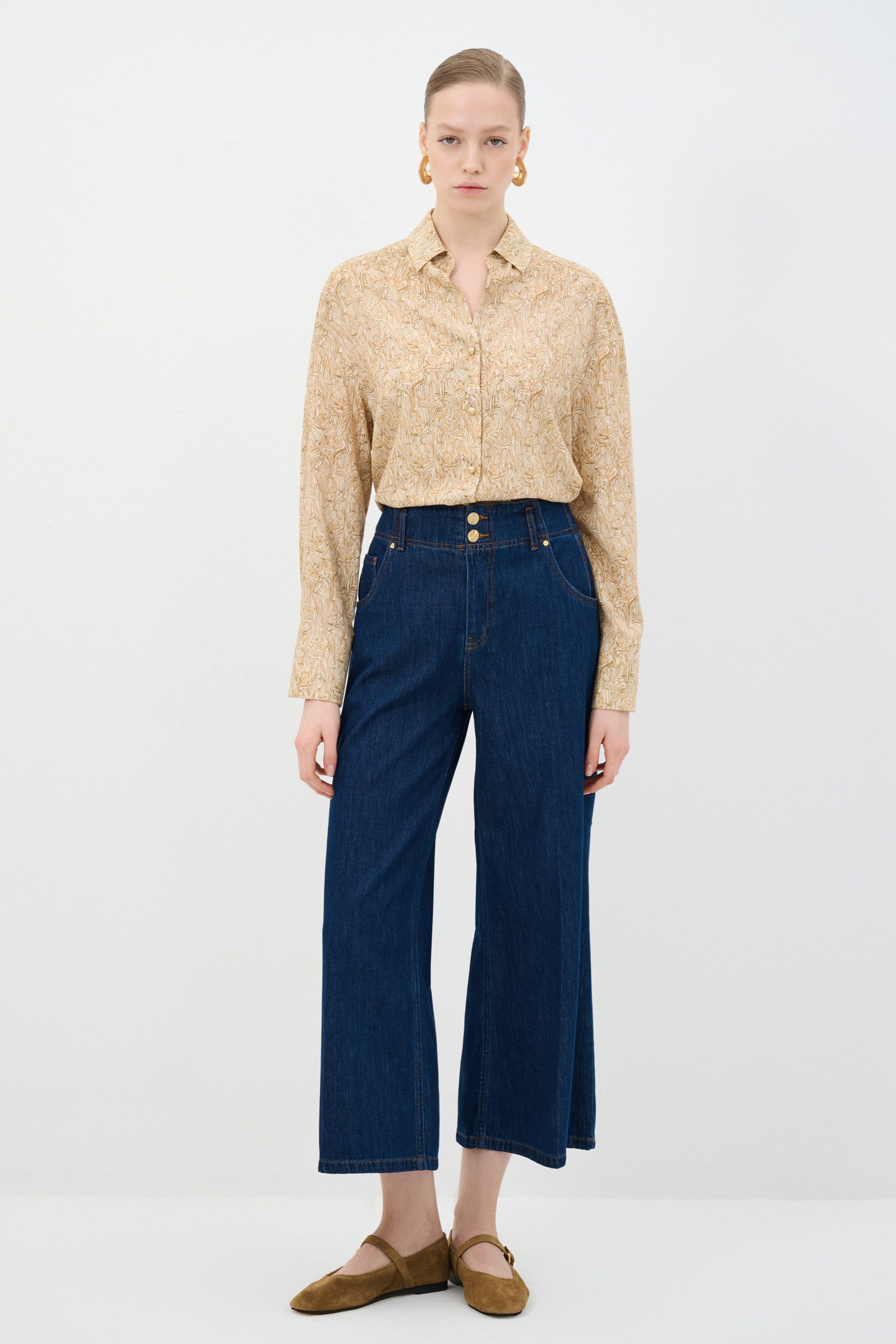 adL Bequeme Jeans Jeanshose mit weitem Bein – Bild 2 von 5